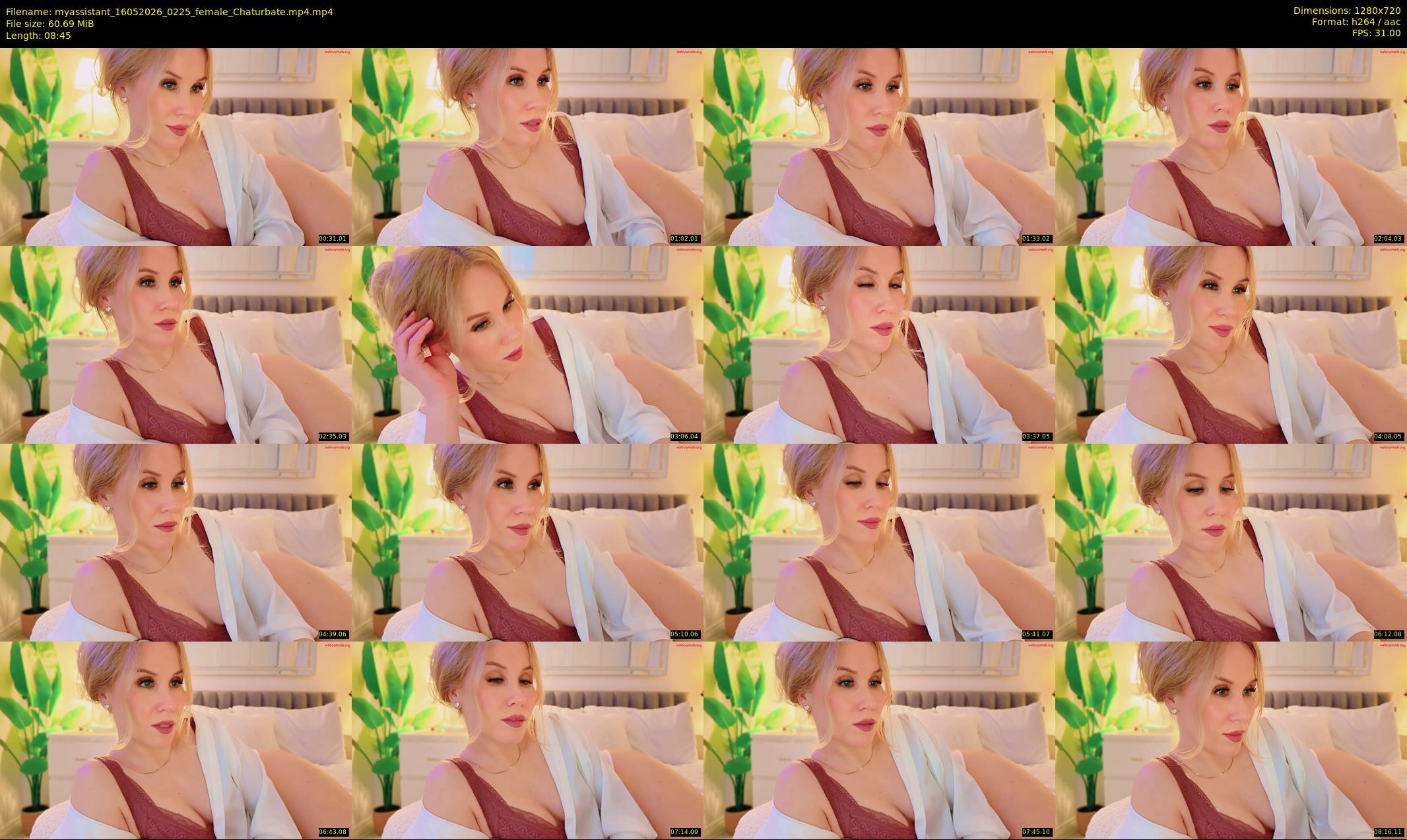myassistant — 9 minute Chaturbate female cam show recording, 720p, May 16, 2026