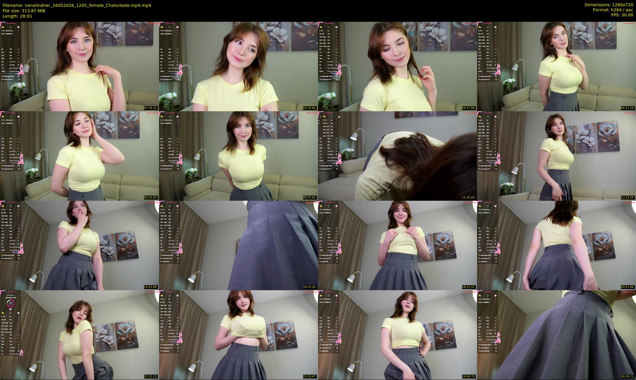 nanalindner — 29 minute Chaturbate female cam show recording, 720p, May 16, 2026