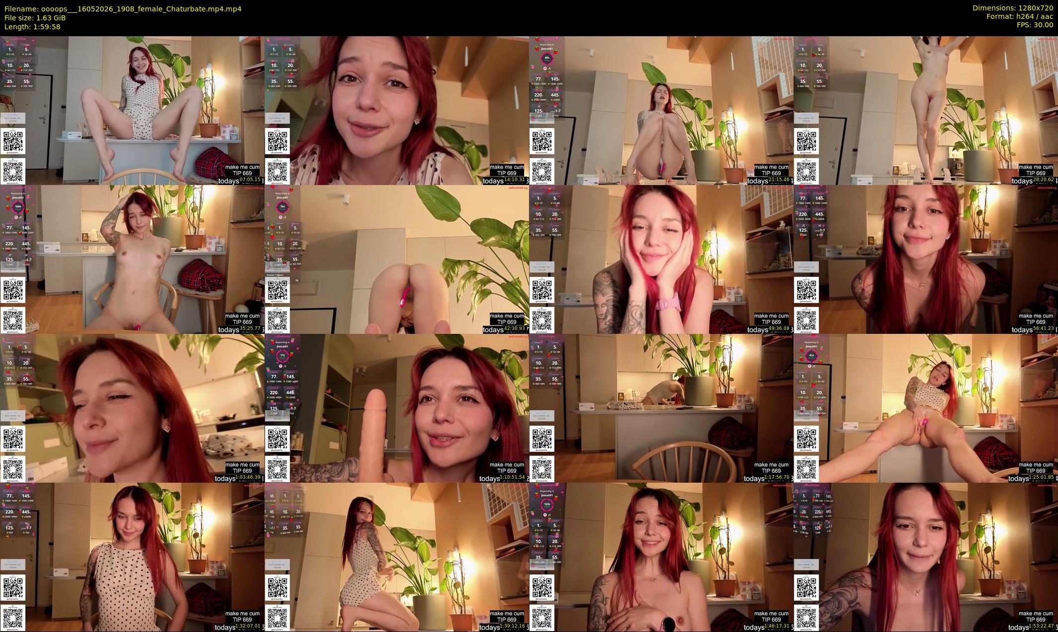 oooops__ — 120 minute Chaturbate female cam show recording, 720p, May 16, 2026
