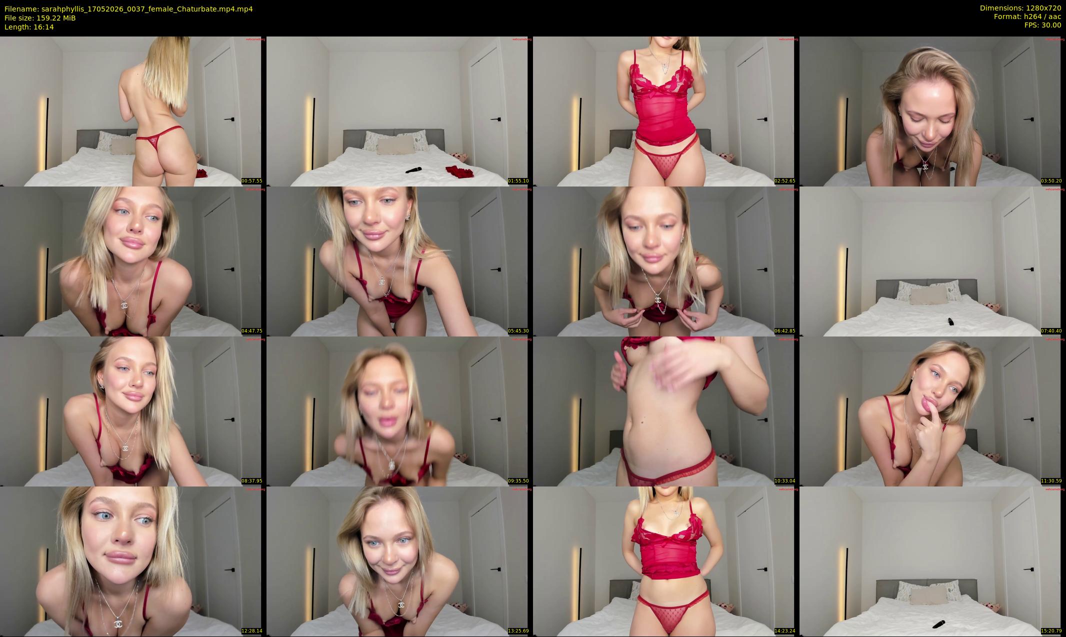 sarahphyllis — 17 minute Chaturbate female cam show recording, 720p, May 17, 2026