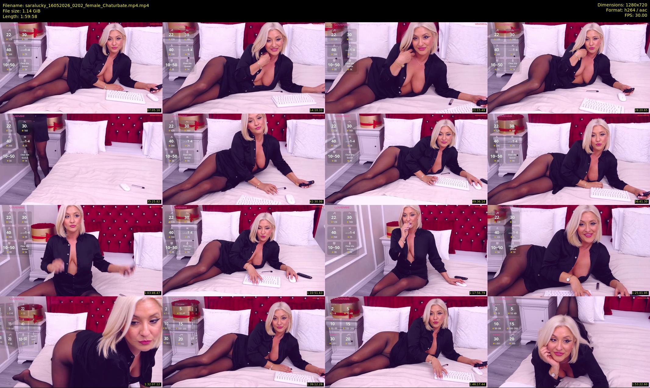 saralucky — 120 minute Chaturbate female cam show recording, 720p, May 16, 2026