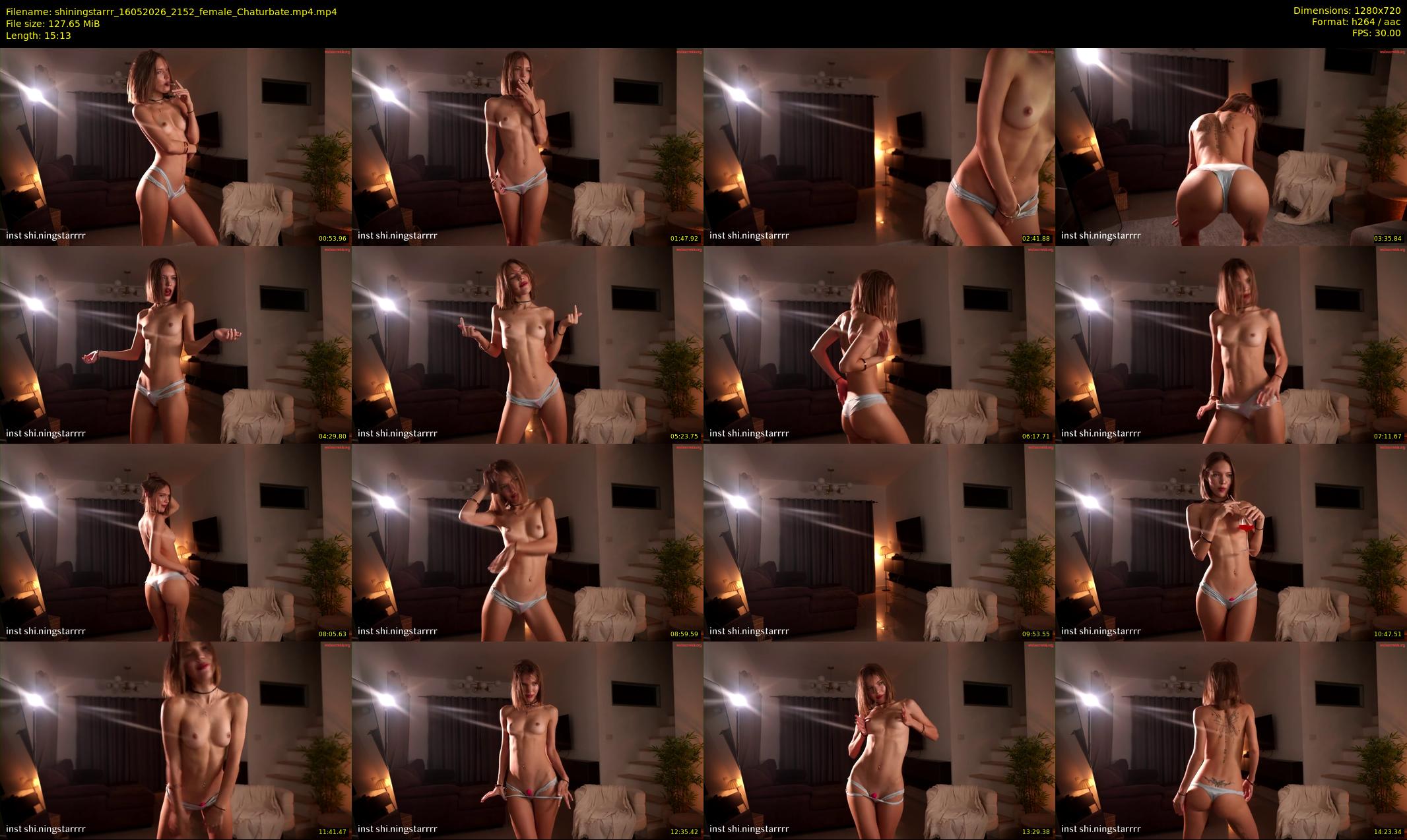 shiningstarrr — 16 minute Chaturbate female cam show recording, 720p, May 16, 2026