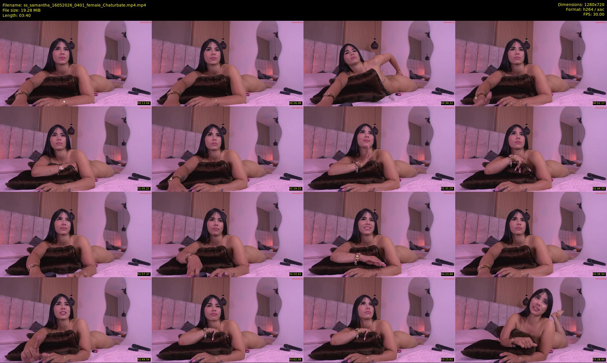 ss_samantha — 4 minute Chaturbate female cam show recording, 720p, May 16, 2026
