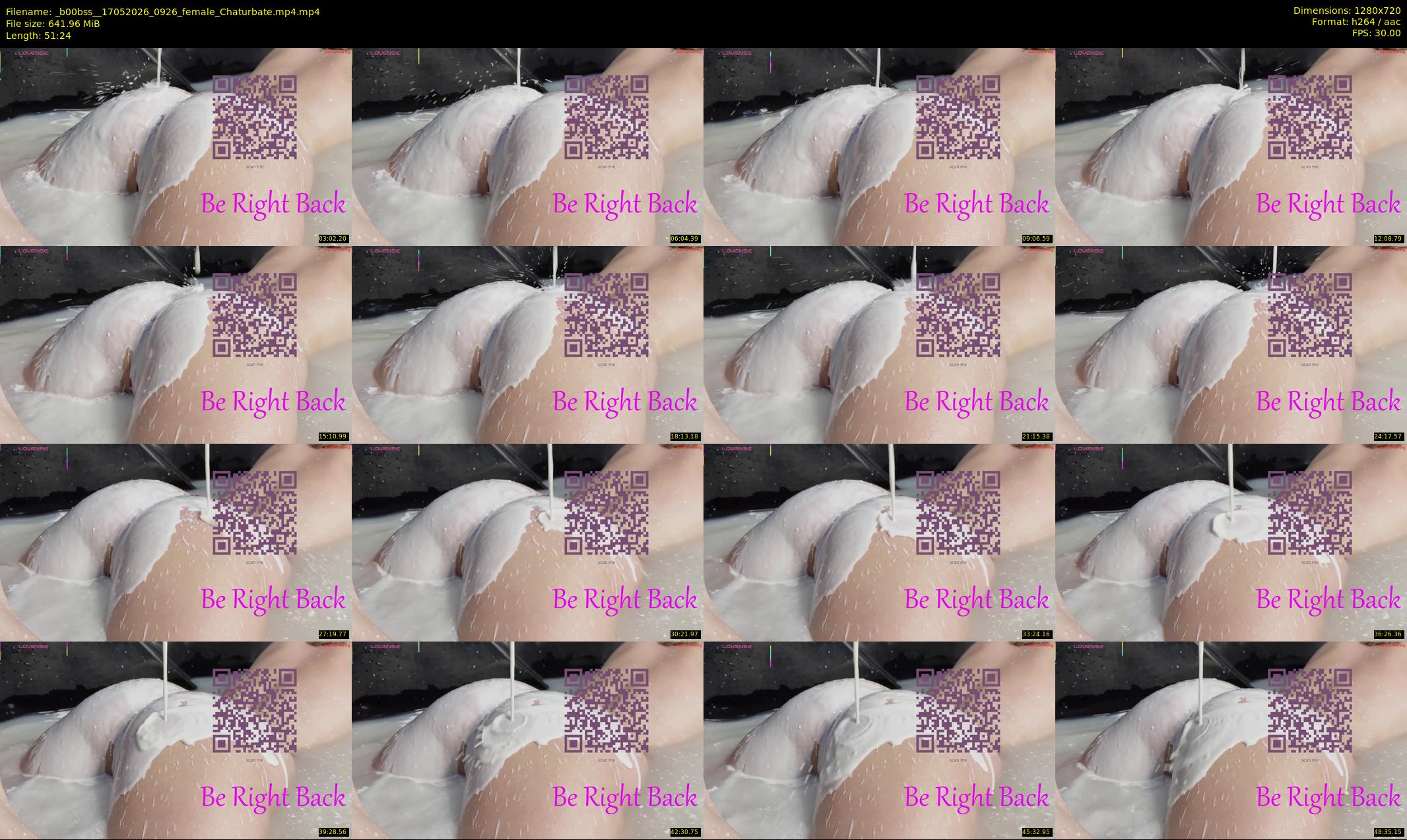 _b00bss_ — 52 minute Chaturbate female cam show recording, 720p, May 17, 2026