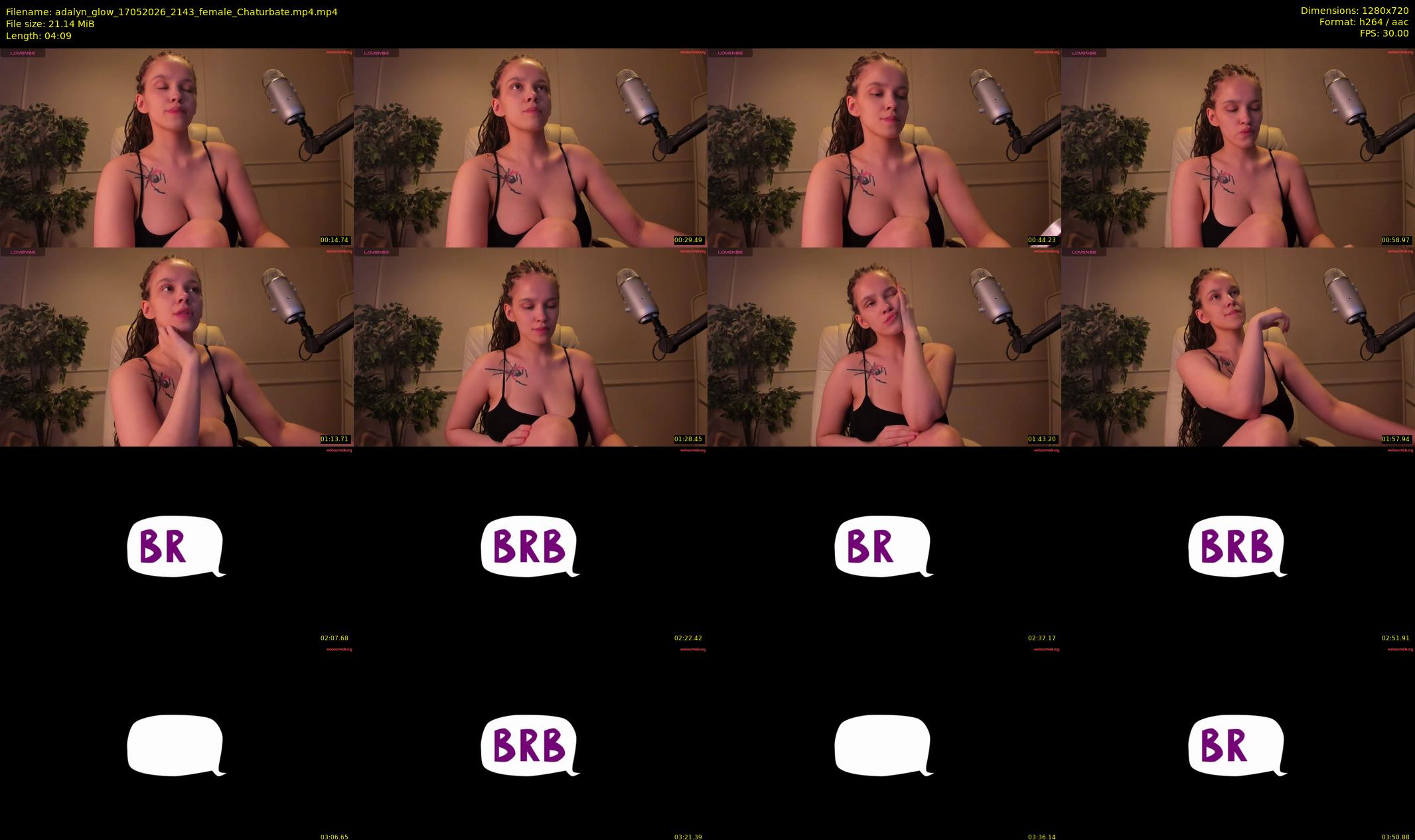 adalyn_glow — 5 minute Chaturbate female cam show recording, 720p, May 17, 2026