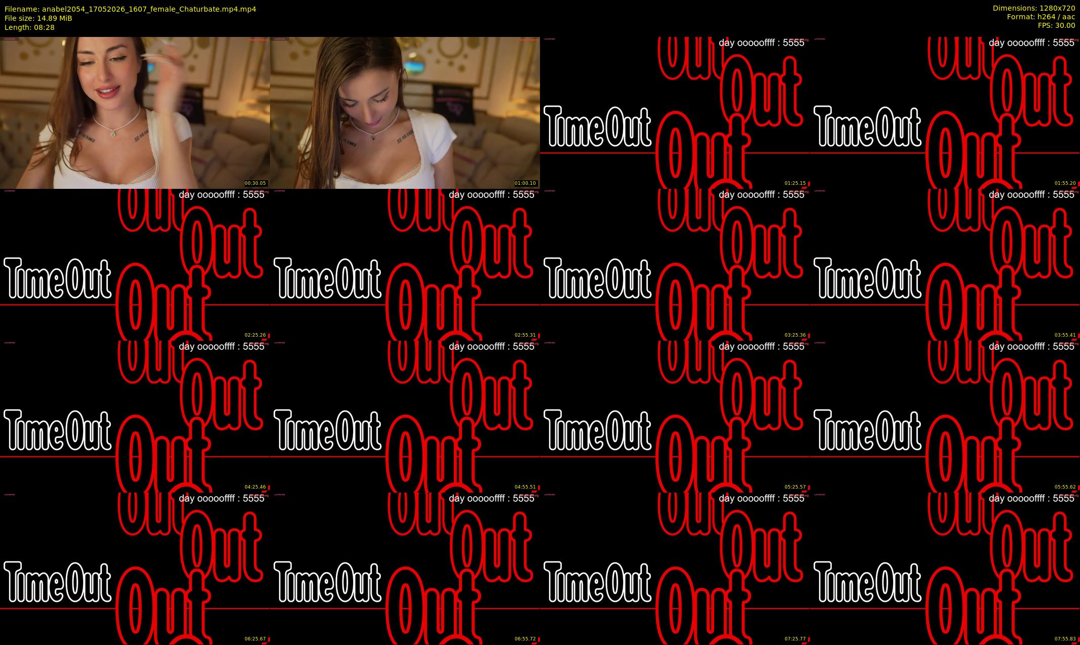 anabel2054 — 9 minute Chaturbate female cam show recording, 720p, May 17, 2026