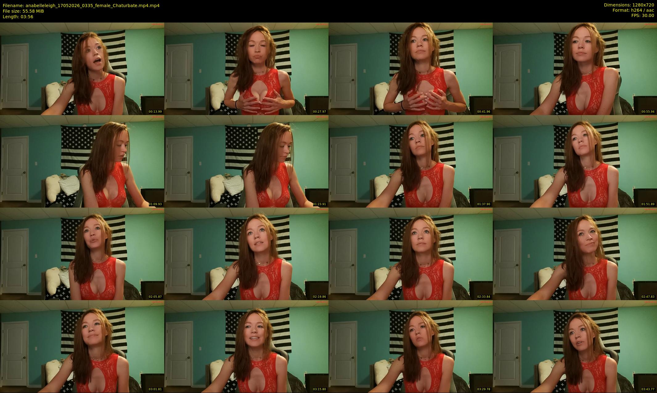 anabelleleigh — 4 minute Chaturbate female cam show recording, 720p, May 17, 2026