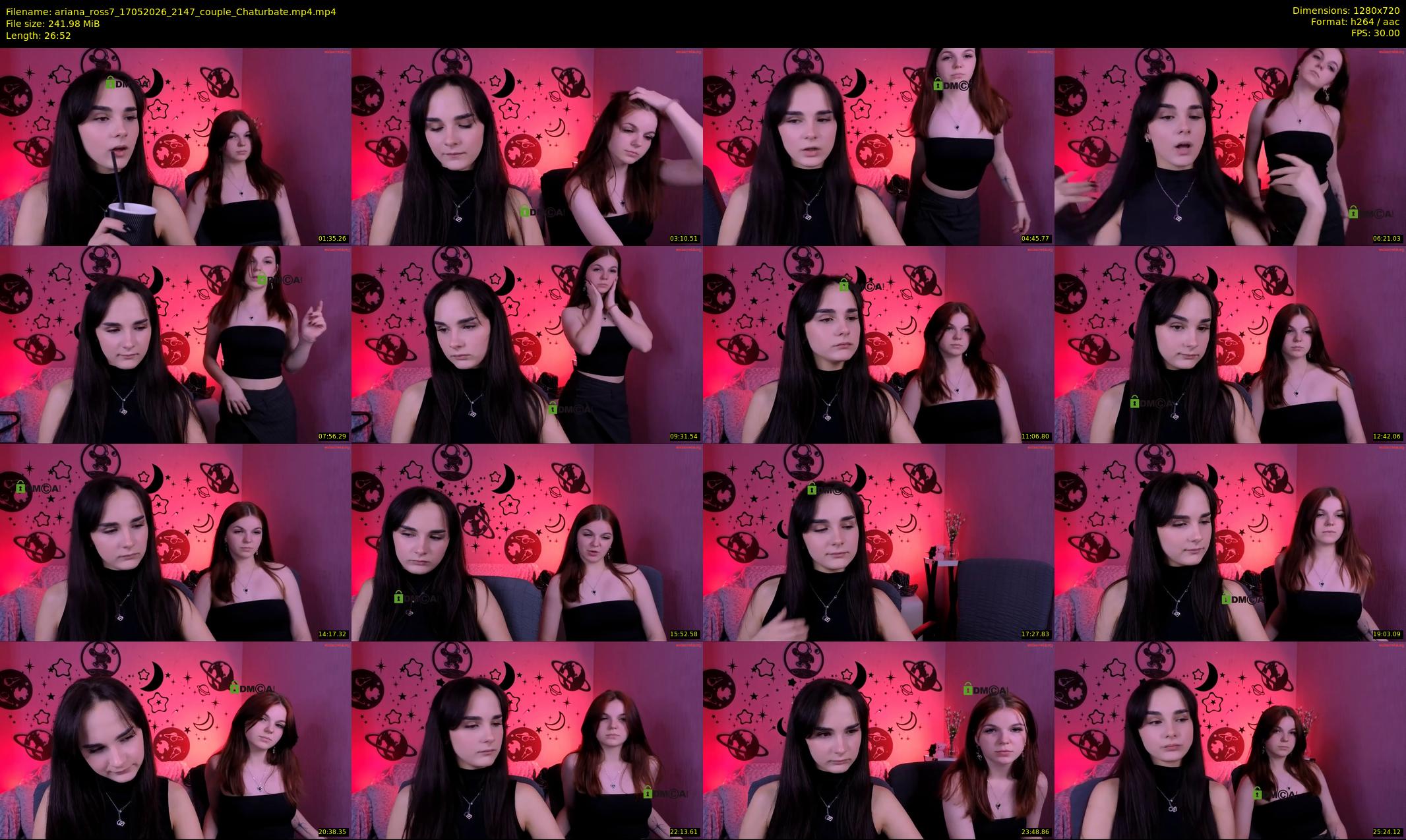 ariana_ross7 — 27 minute Chaturbate couple cam show recording, 720p, May 17, 2026