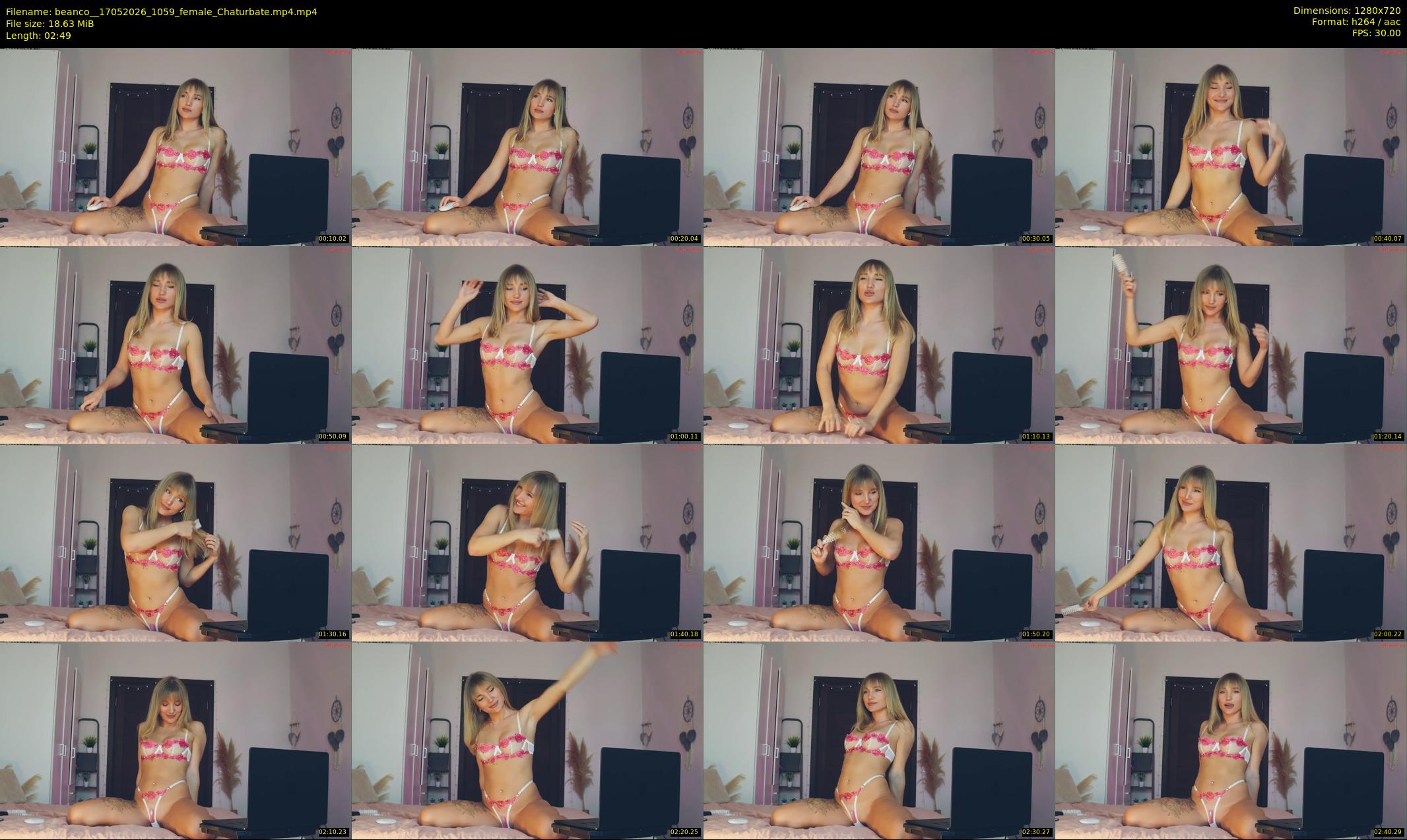 beanco_ — 3 minute Chaturbate female cam show recording, 720p, May 17, 2026