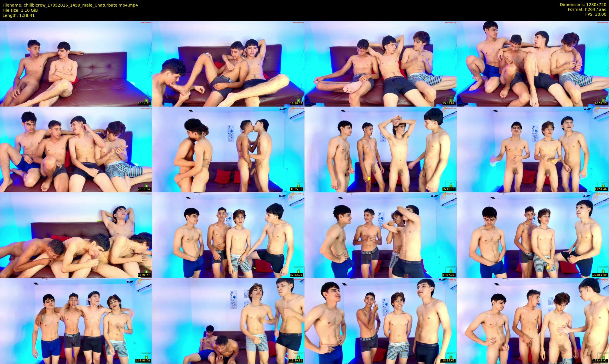 chillbicrew — 89 minute Chaturbate male cam show recording, 720p, May 17, 2026