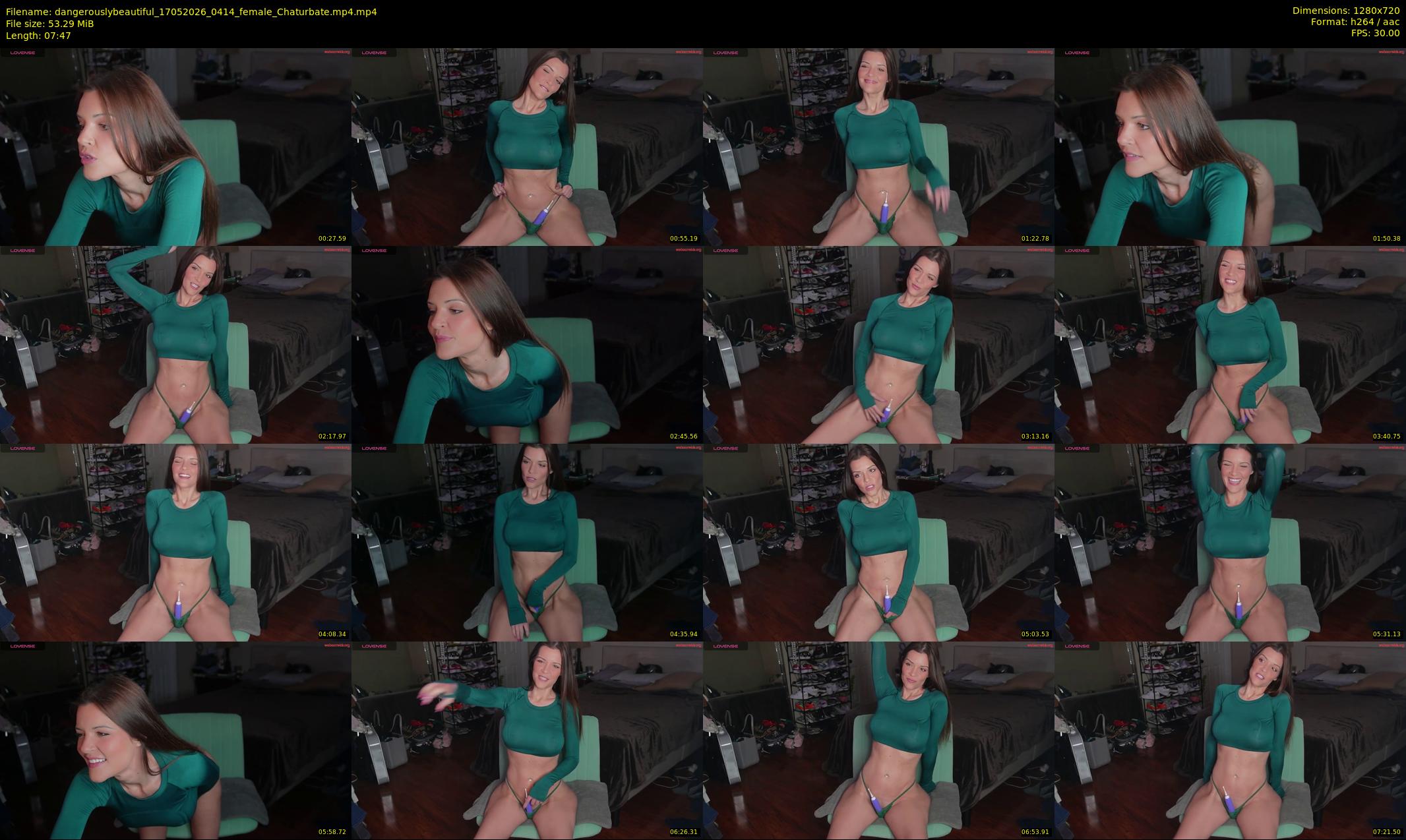 dangerouslybeautiful — 8 minute Chaturbate female cam show recording, 720p, May 17, 2026