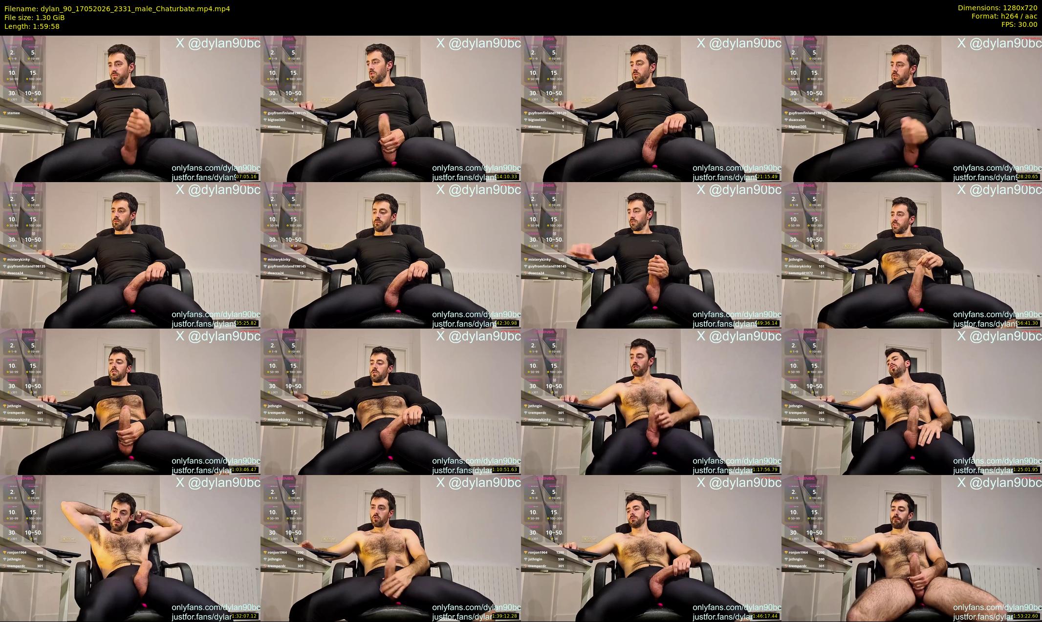 dylan_90 — 120 minute Chaturbate male cam show recording, 720p, May 17, 2026