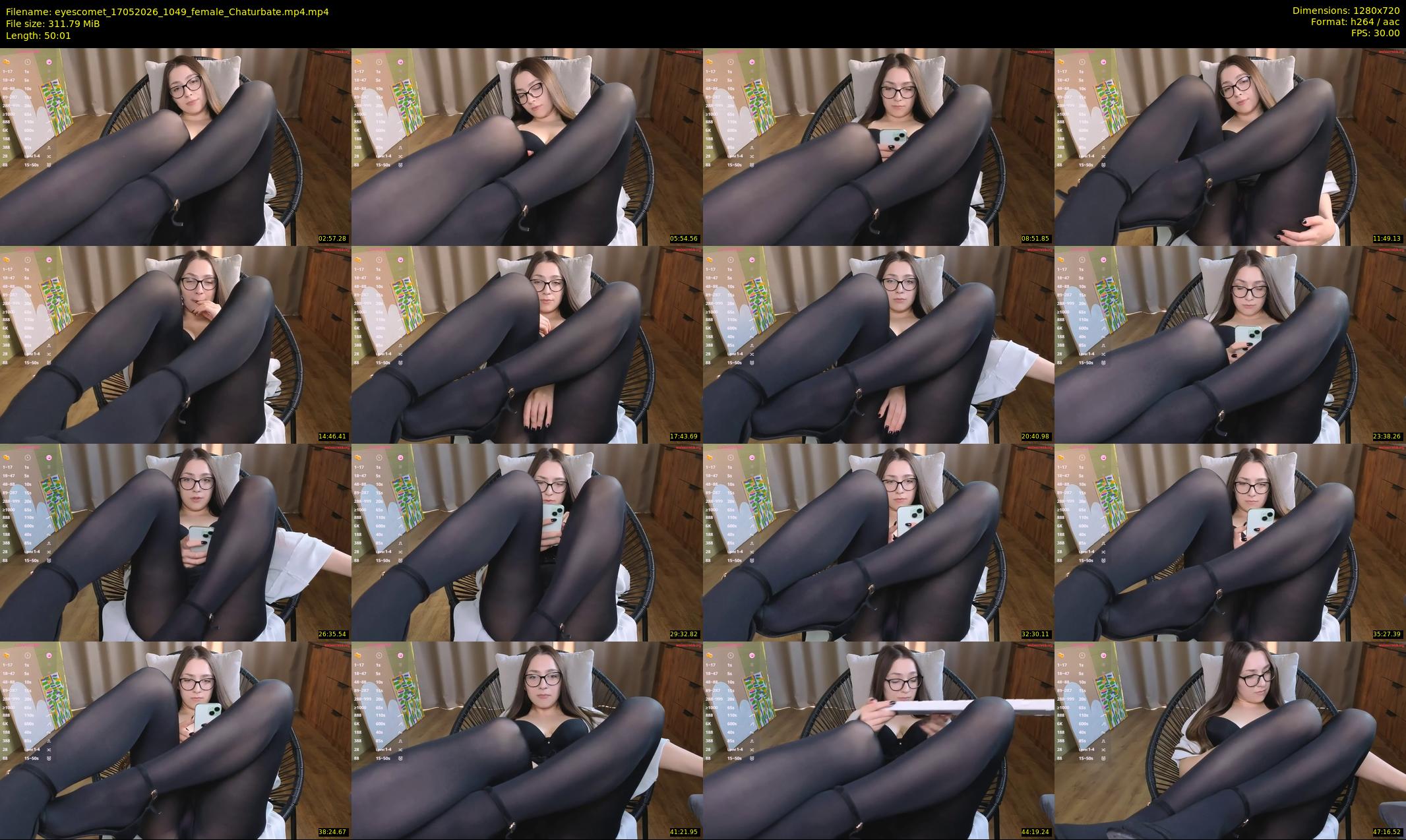 eyescomet — 51 minute Chaturbate female cam show recording, 720p, May 17, 2026