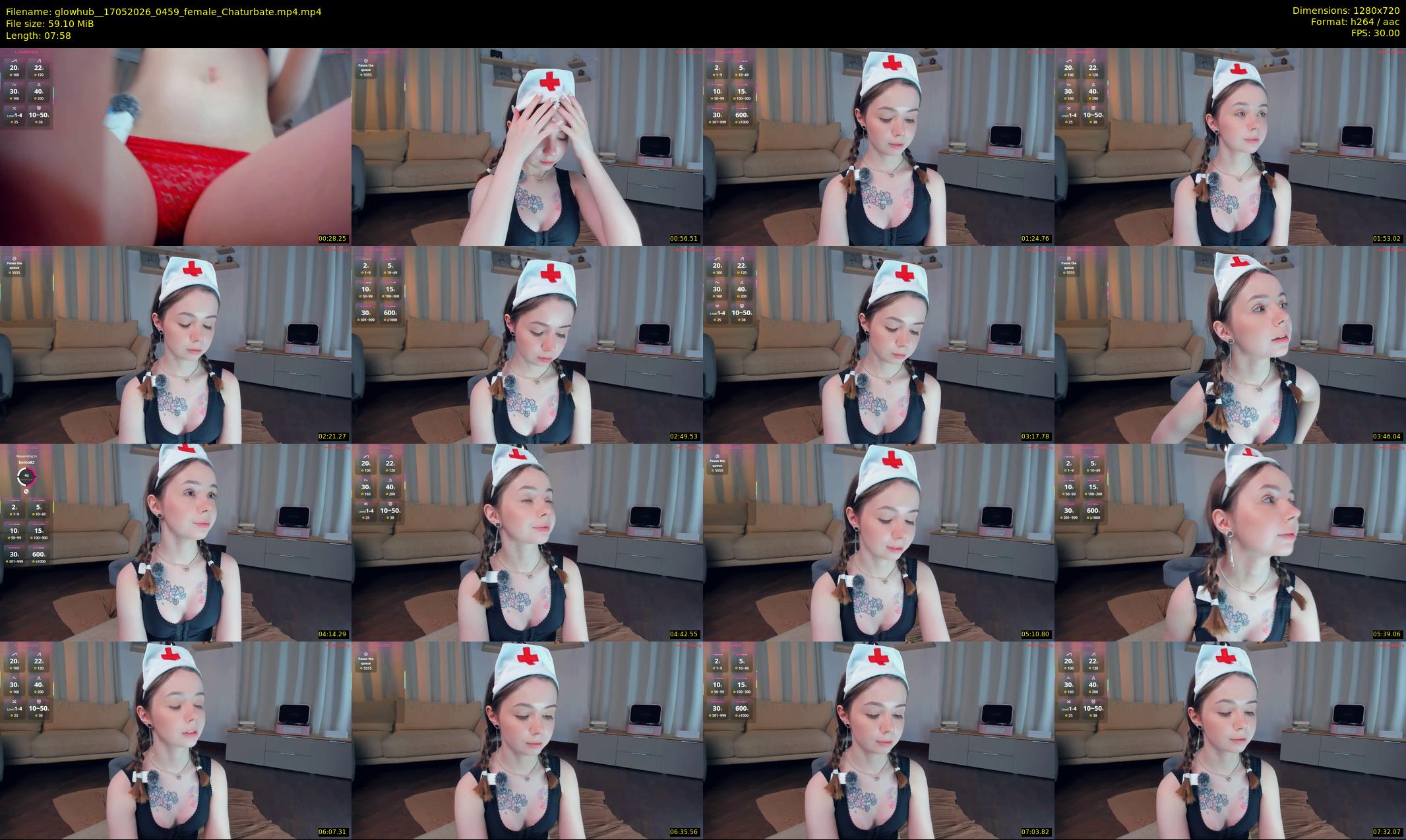 glowhub_ — 8 minute Chaturbate female cam show recording, 720p, May 17, 2026