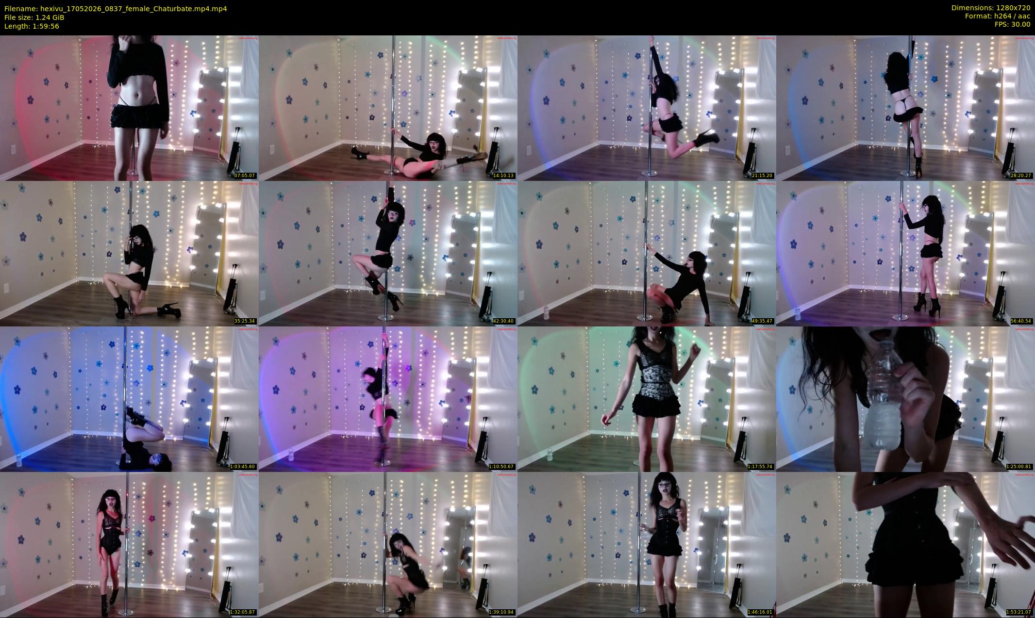 hexivu — 120 minute Chaturbate female cam show recording, 720p, May 17, 2026