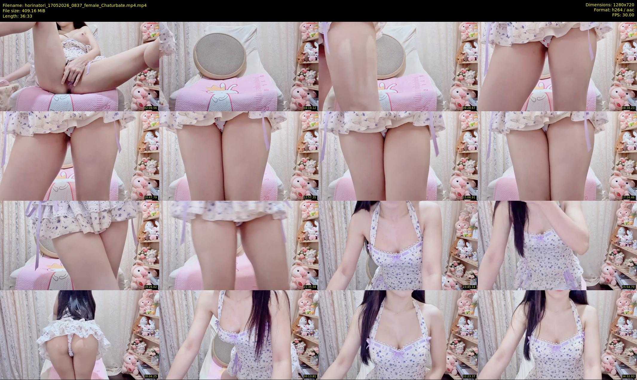 horinatori — 37 minute Chaturbate female cam show recording, 720p, May 17, 2026