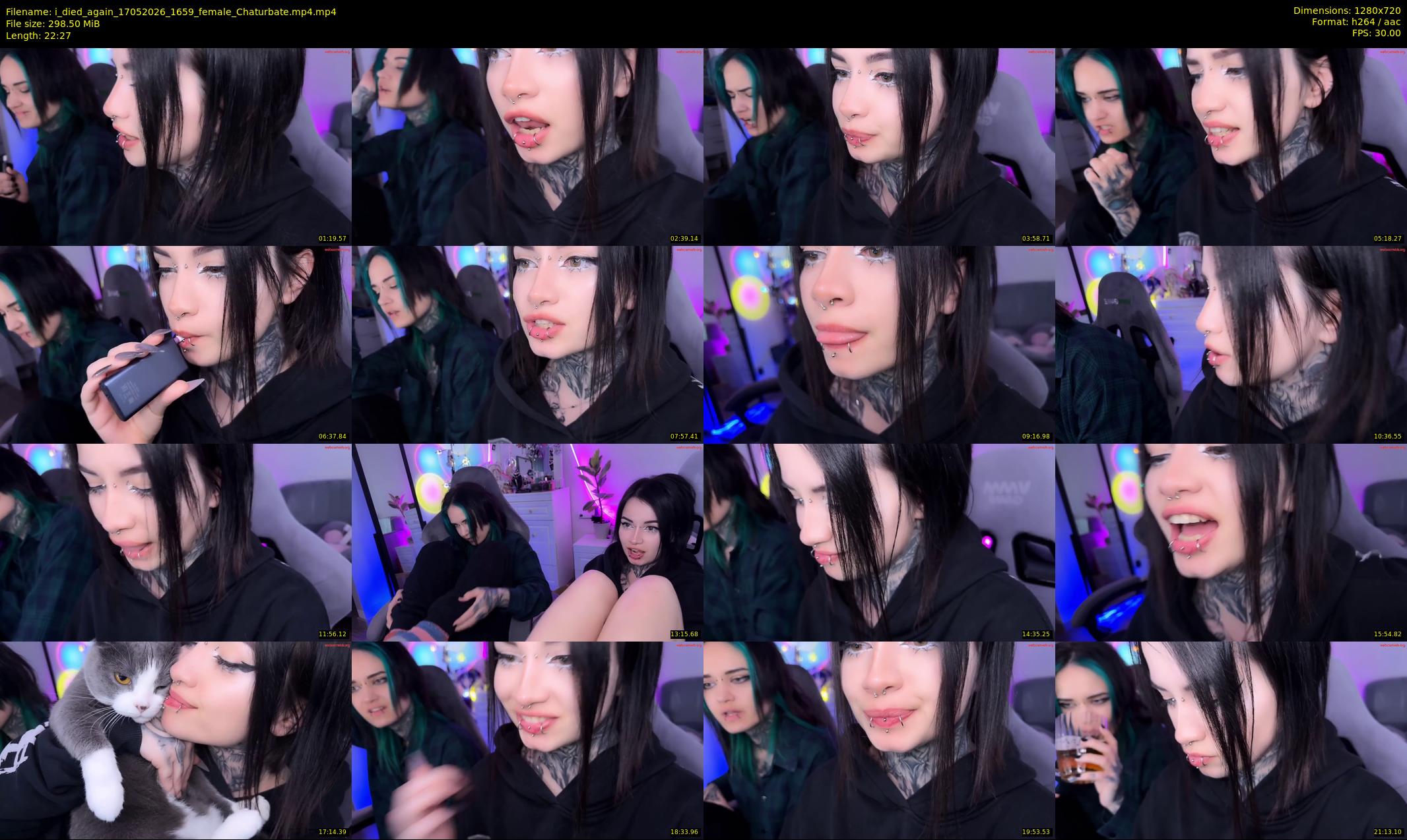 i_died_again — 23 minute Chaturbate female cam show recording, 720p, May 17, 2026
