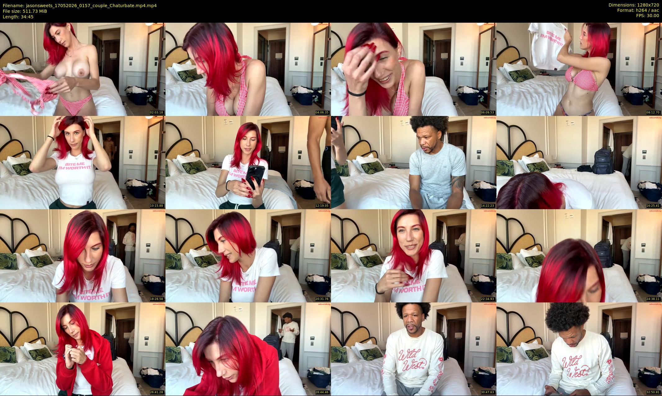 jasonsweets — 35 minute Chaturbate couple cam show recording, 720p, May 17, 2026