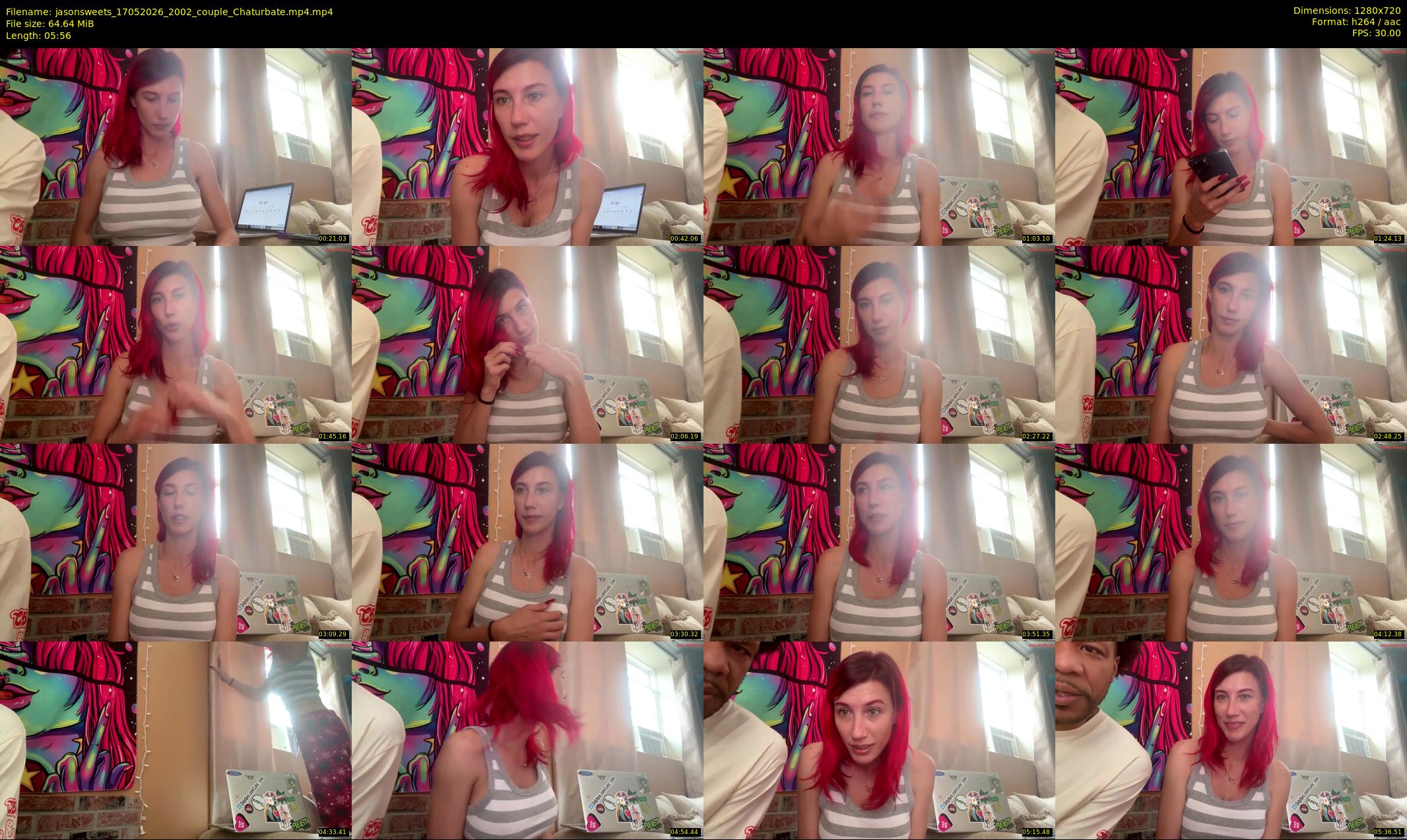 jasonsweets — 6 minute Chaturbate couple cam show recording, 720p, May 17, 2026