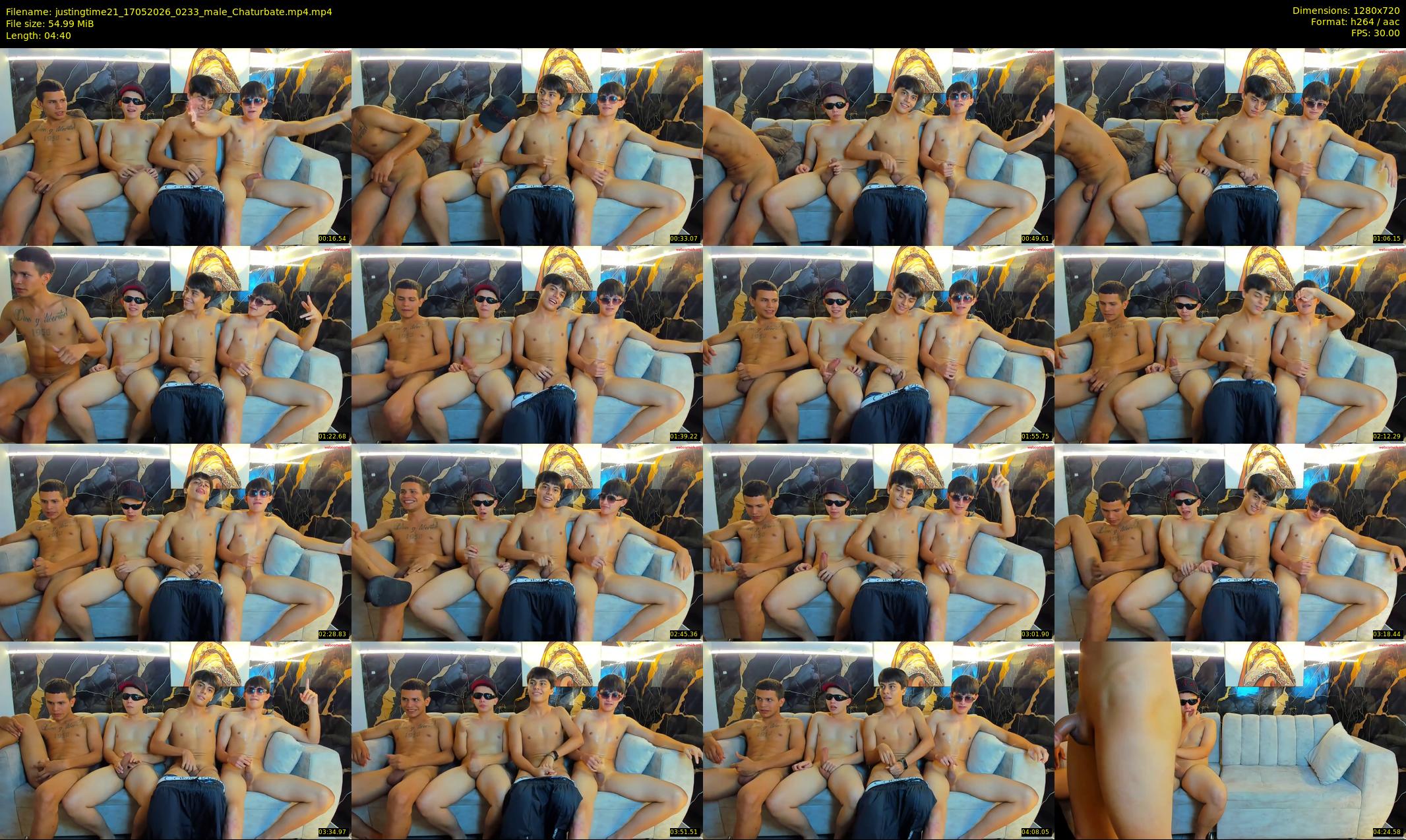 justingtime21 — 5 minute Chaturbate male cam show recording, 720p, May 17, 2026