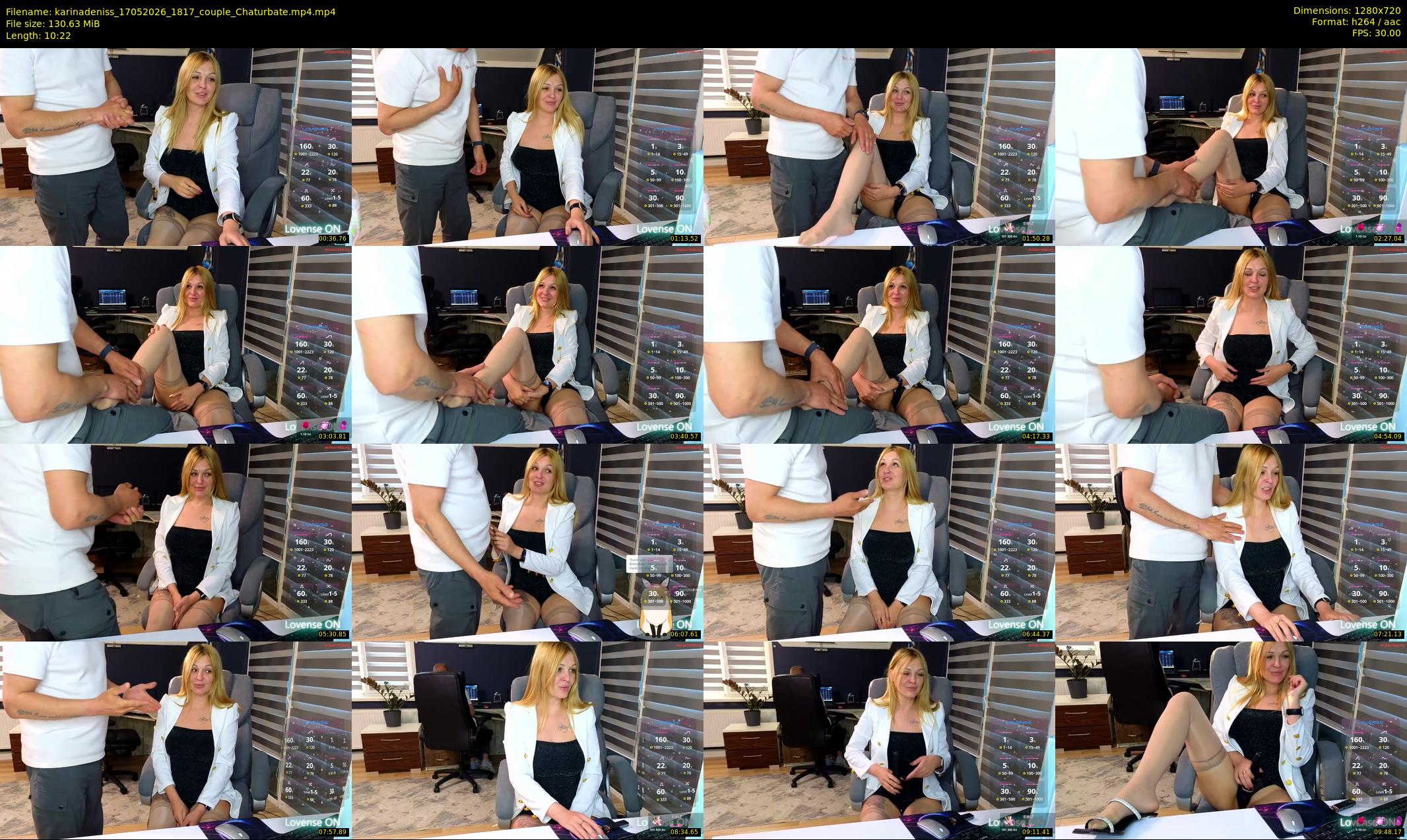 karinadeniss — 11 minute Chaturbate couple cam show recording, 720p, May 17, 2026
