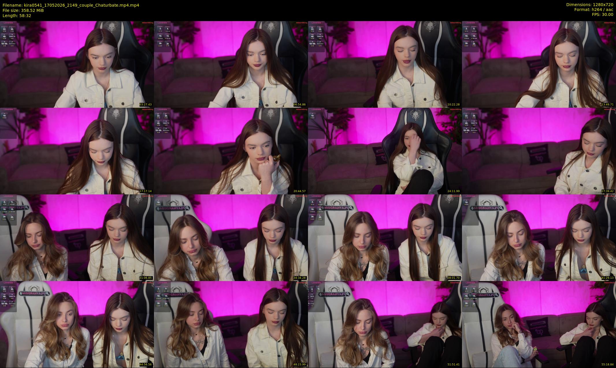 kira0541 — 59 minute Chaturbate couple cam show recording, 720p, May 17, 2026
