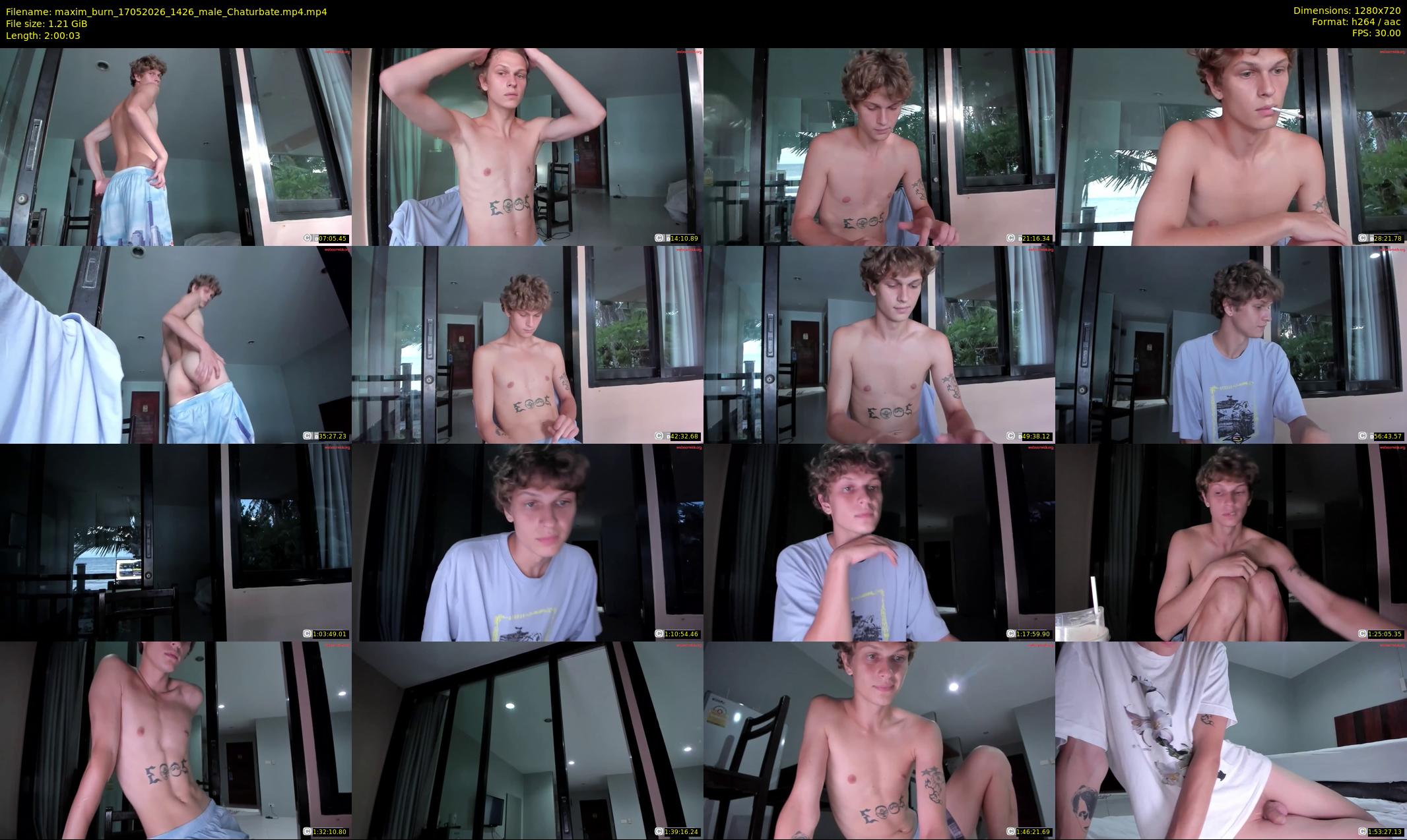 maxim_burn — 121 minute Chaturbate male cam show recording, 720p, May 17, 2026