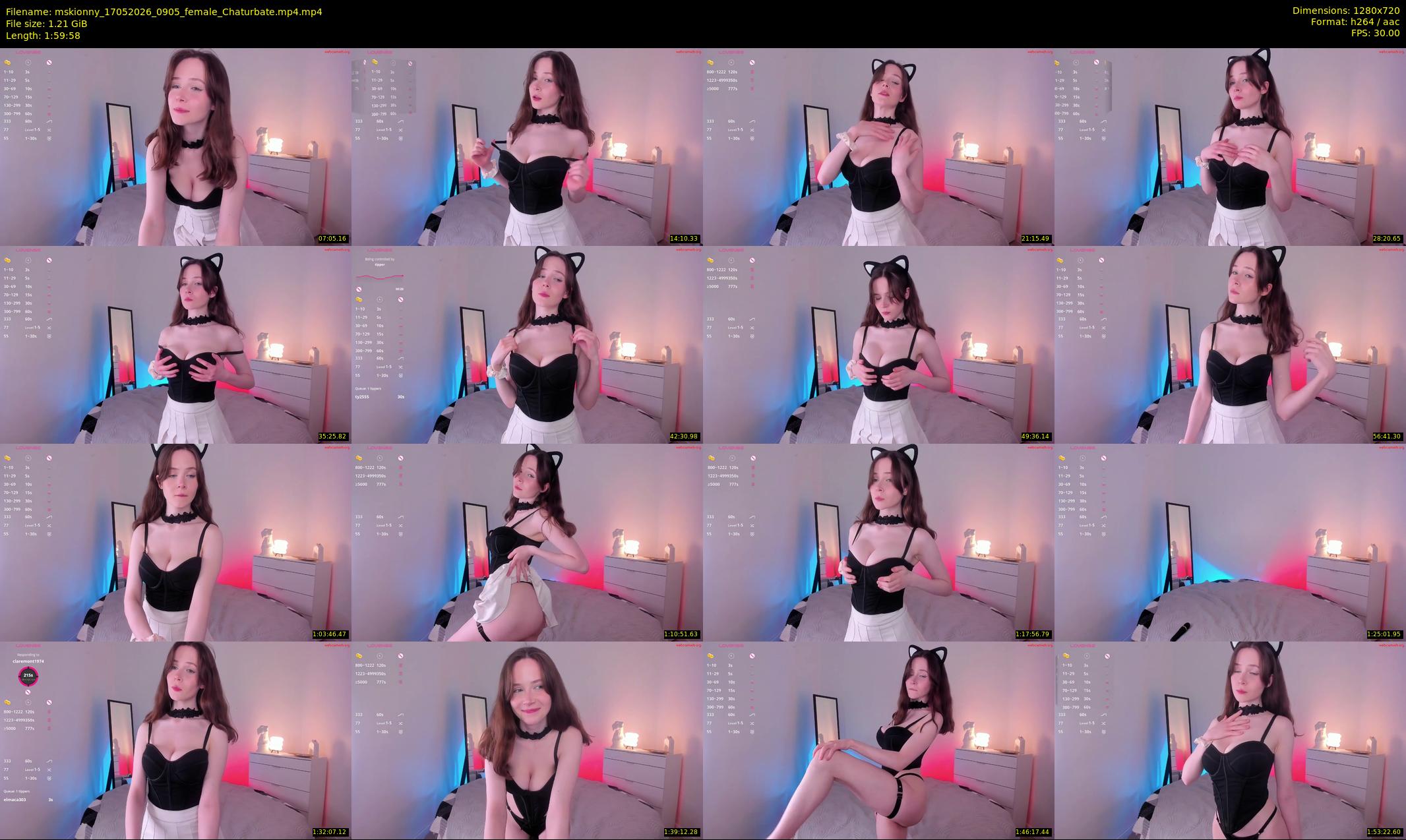 mskionny — 120 minute Chaturbate female cam show recording, 720p, May 17, 2026