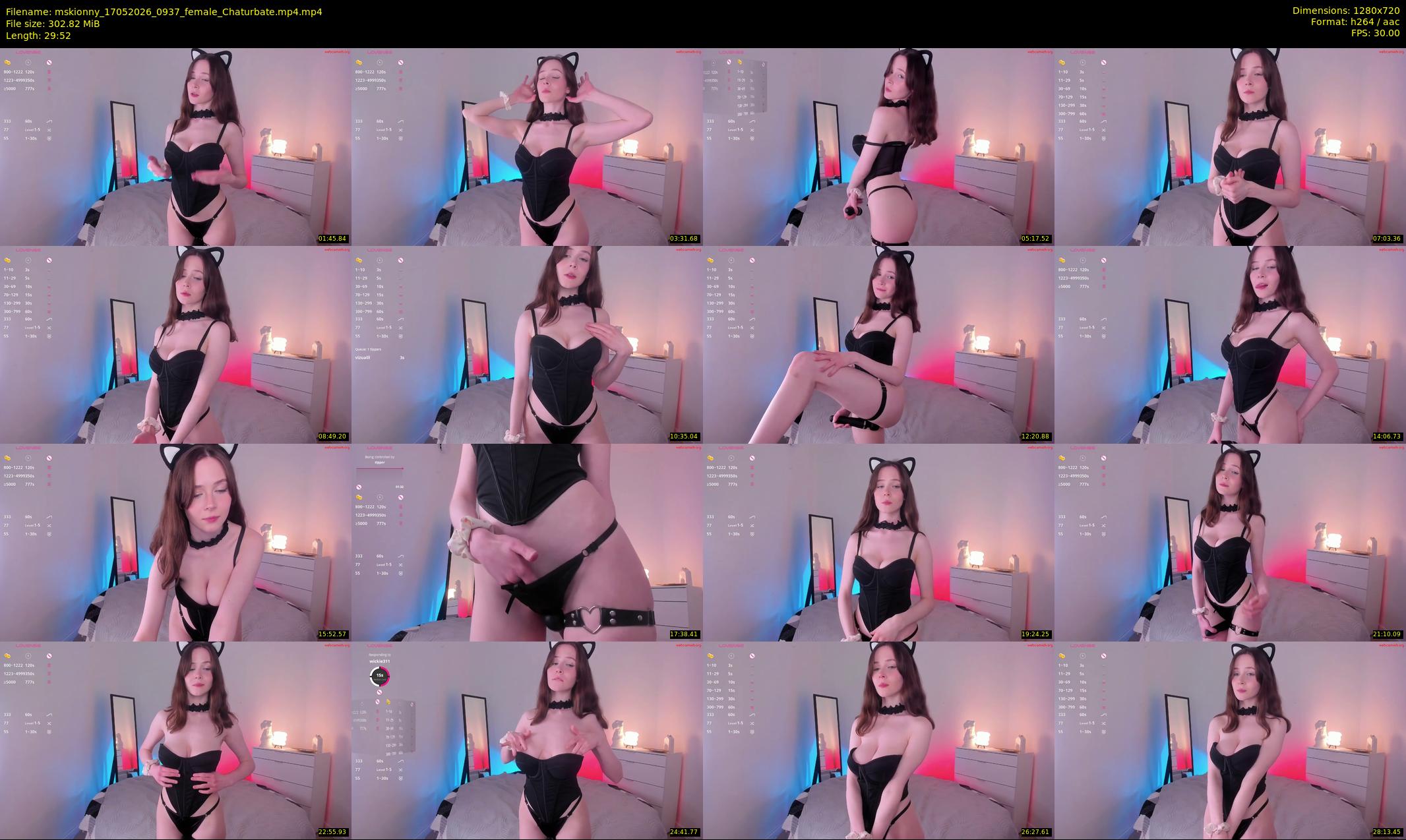 mskionny — 30 minute Chaturbate female cam show recording, 720p, May 17, 2026
