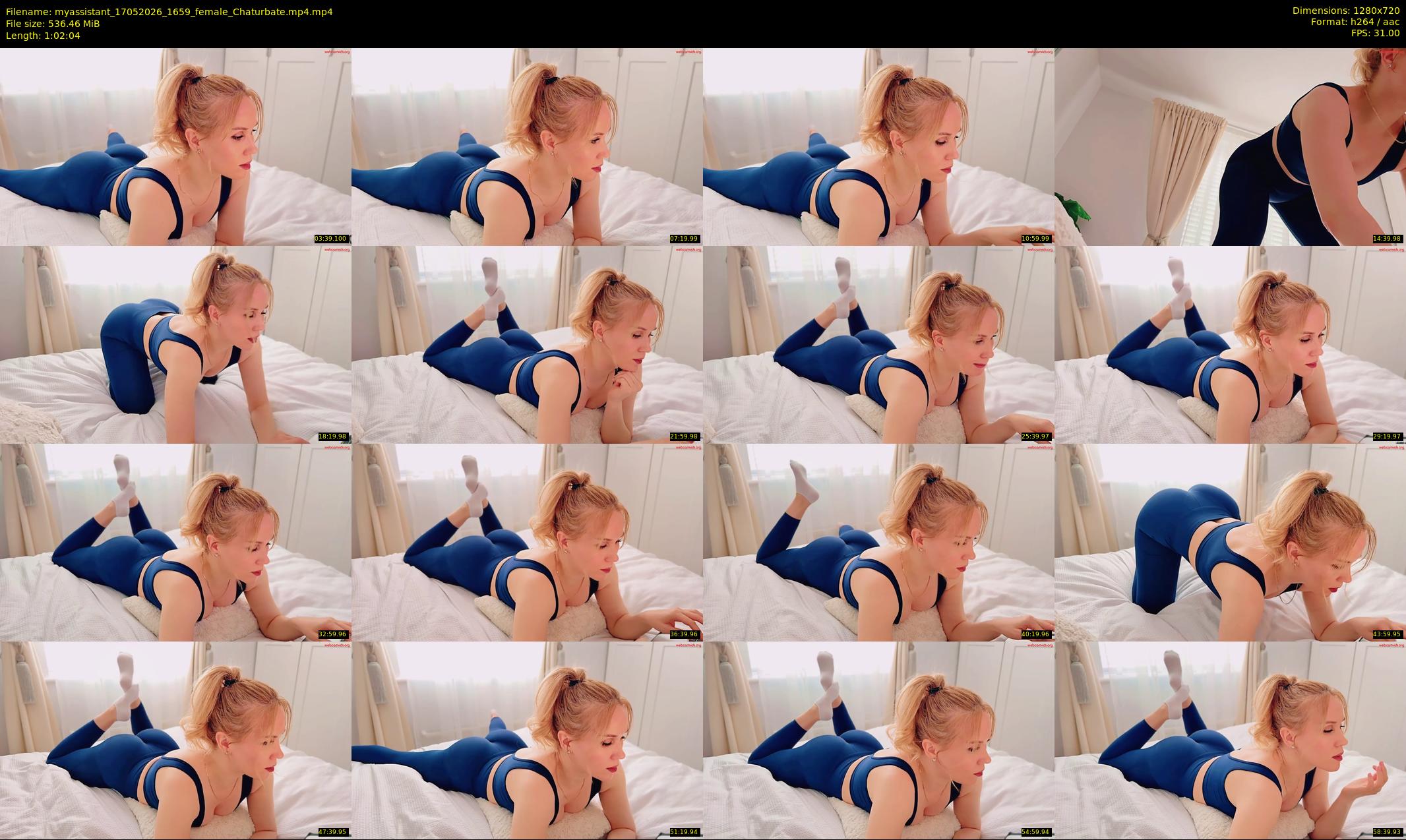 myassistant — 63 minute Chaturbate female cam show recording, 720p, May 17, 2026