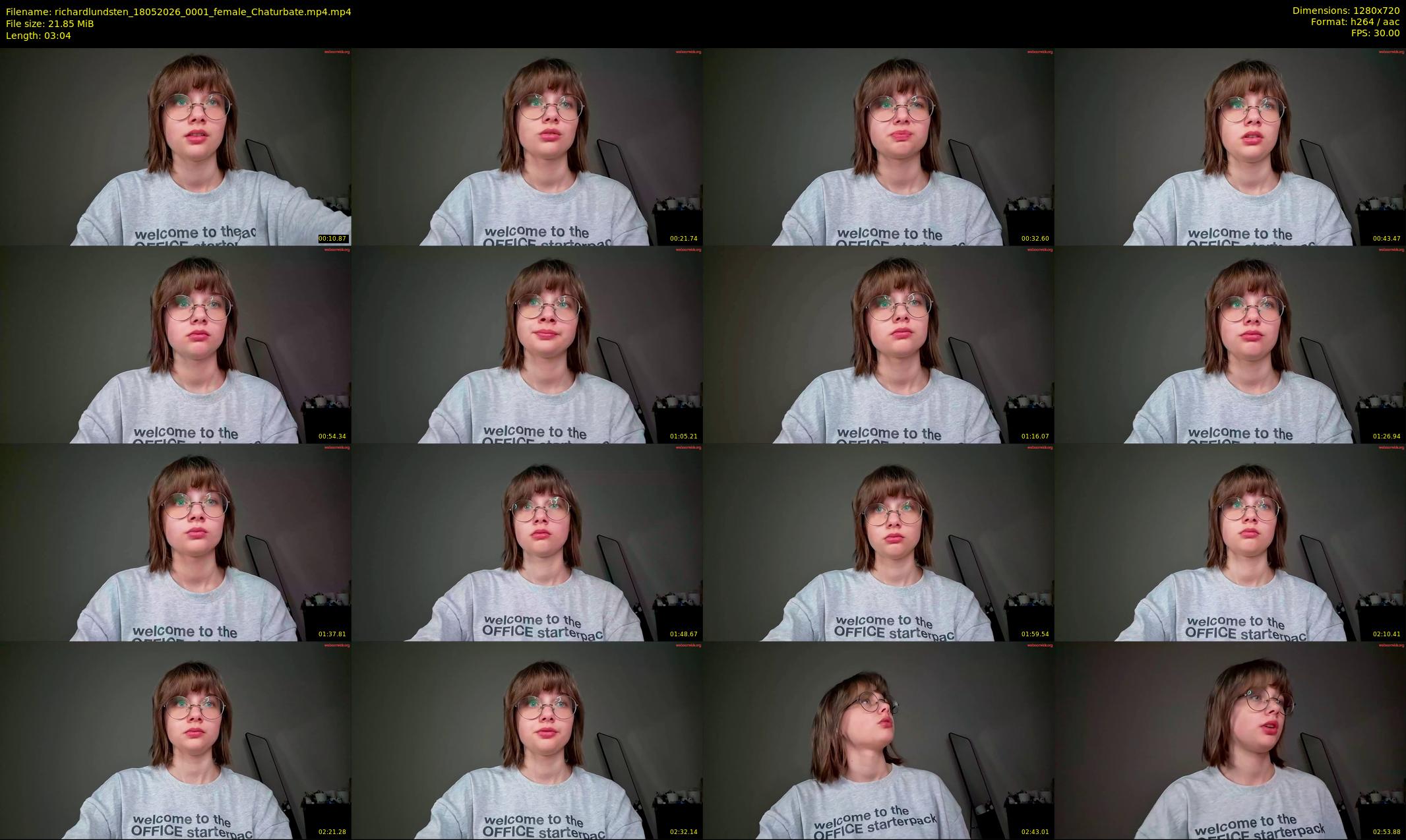 richardlundsten — 4 minute Chaturbate female cam show recording, 720p, May 18, 2026