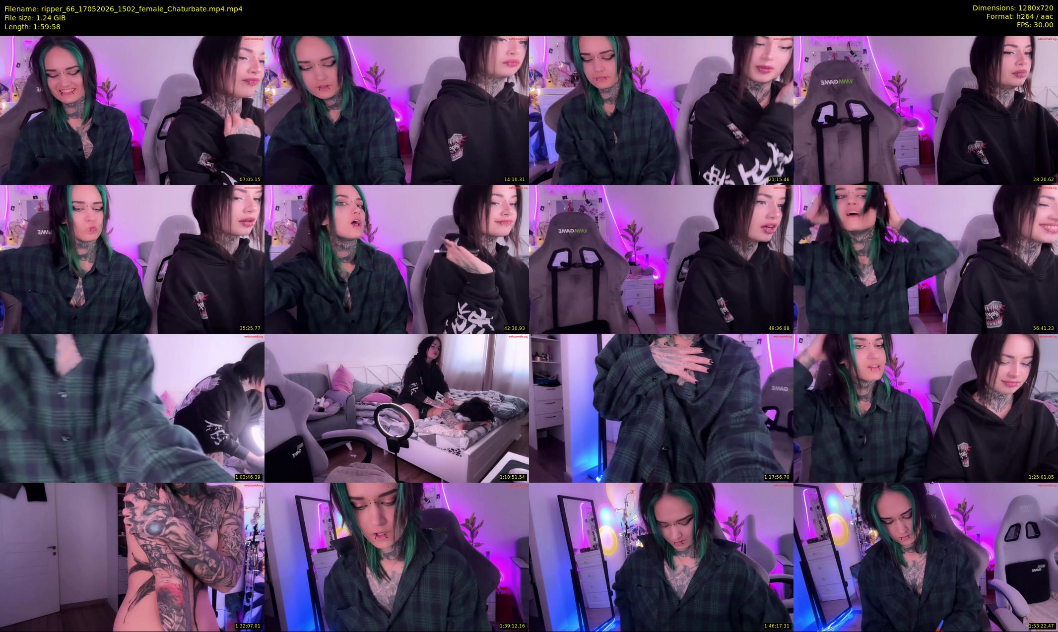 ripper_66 — 120 minute Chaturbate female cam show recording, 720p, May 17, 2026