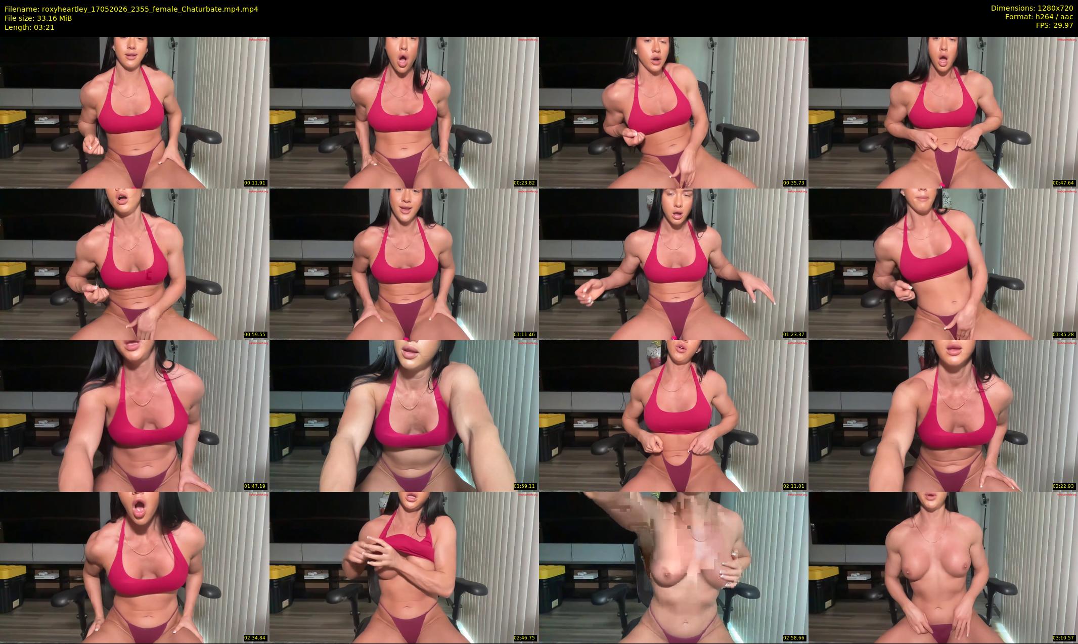 roxyheartley — 4 minute Chaturbate female cam show recording, 720p, May 17, 2026