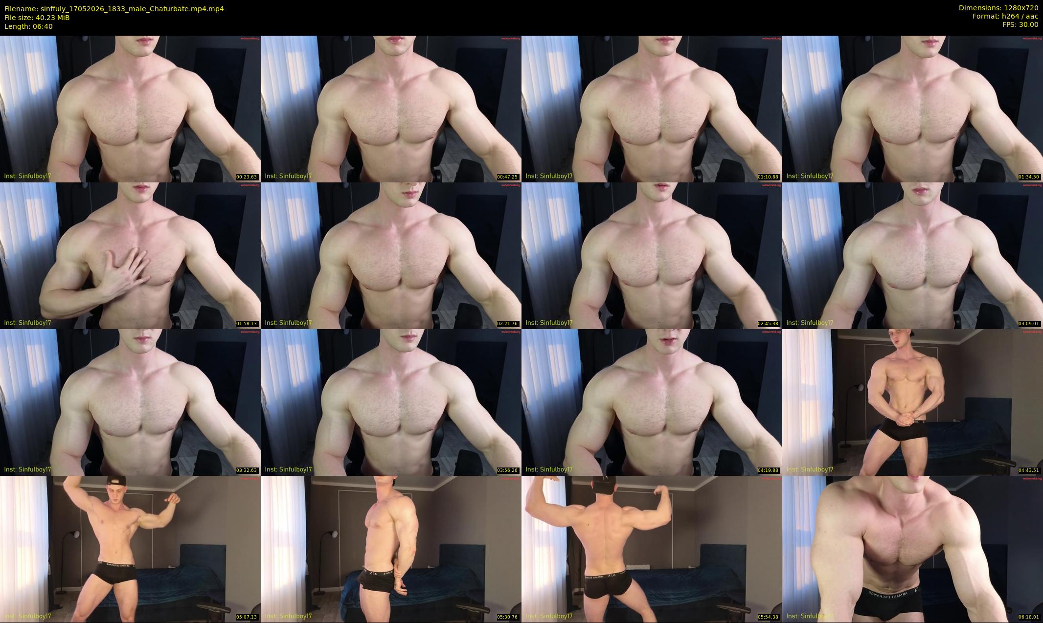 sinffuly — 7 minute Chaturbate male cam show recording, 720p, May 17, 2026