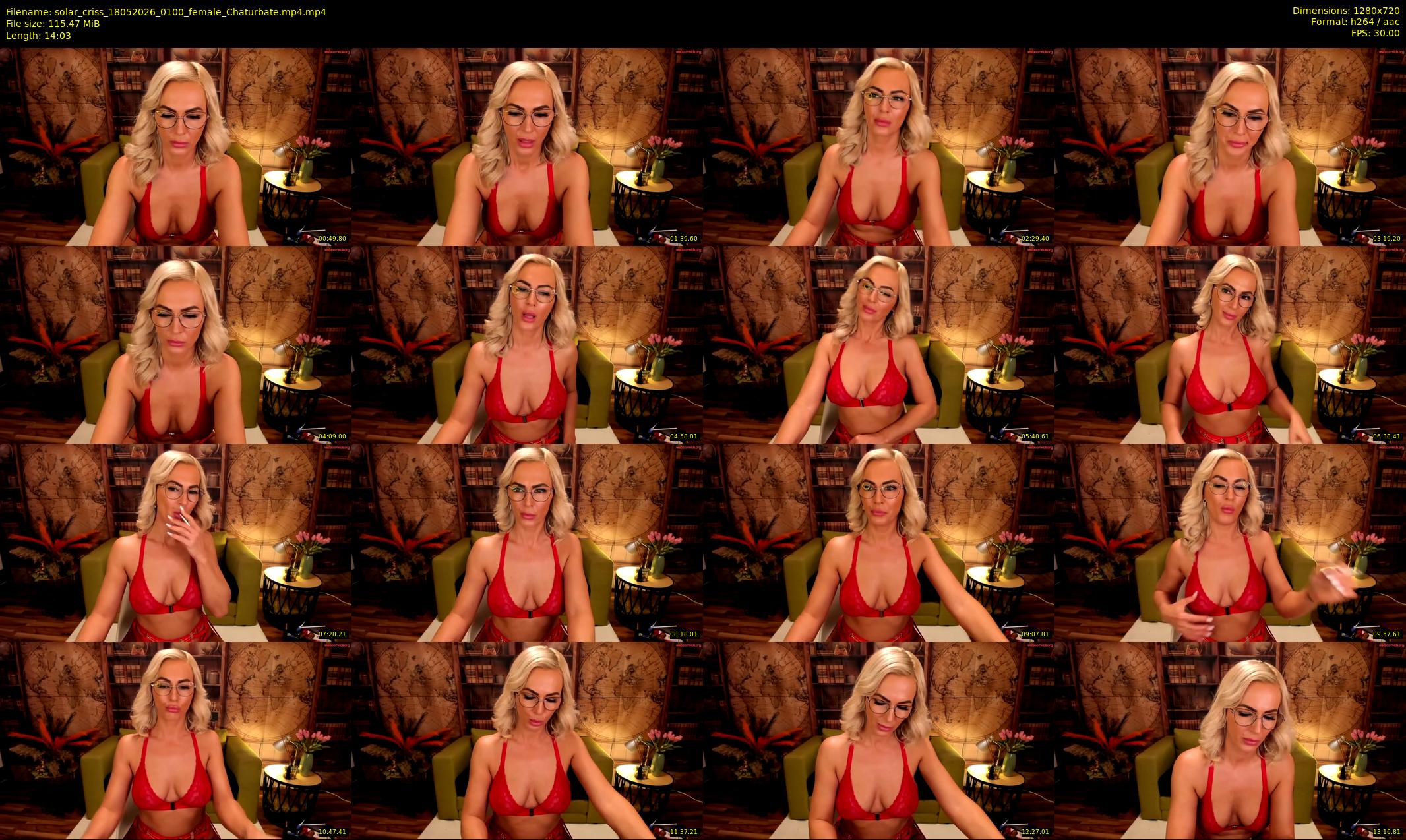 solar_criss — 15 minute Chaturbate female cam show recording, 720p, May 18, 2026