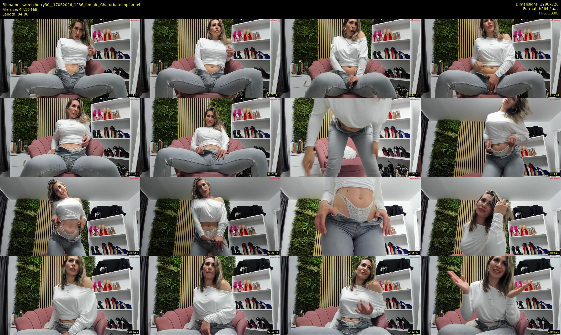 sweetcherry30_ — 4 minute Chaturbate female cam show recording, 720p, May 17, 2026