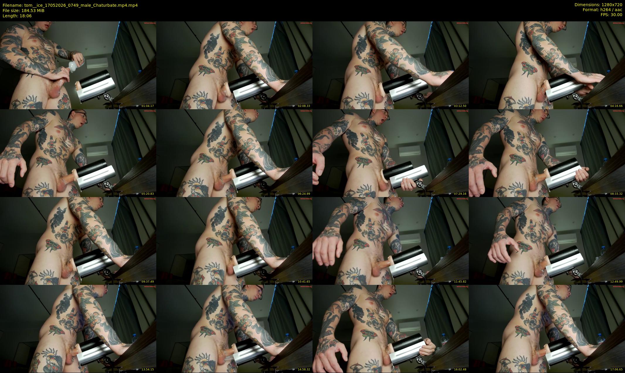 tom__ice — 19 minute Chaturbate male cam show recording, 720p, May 17, 2026