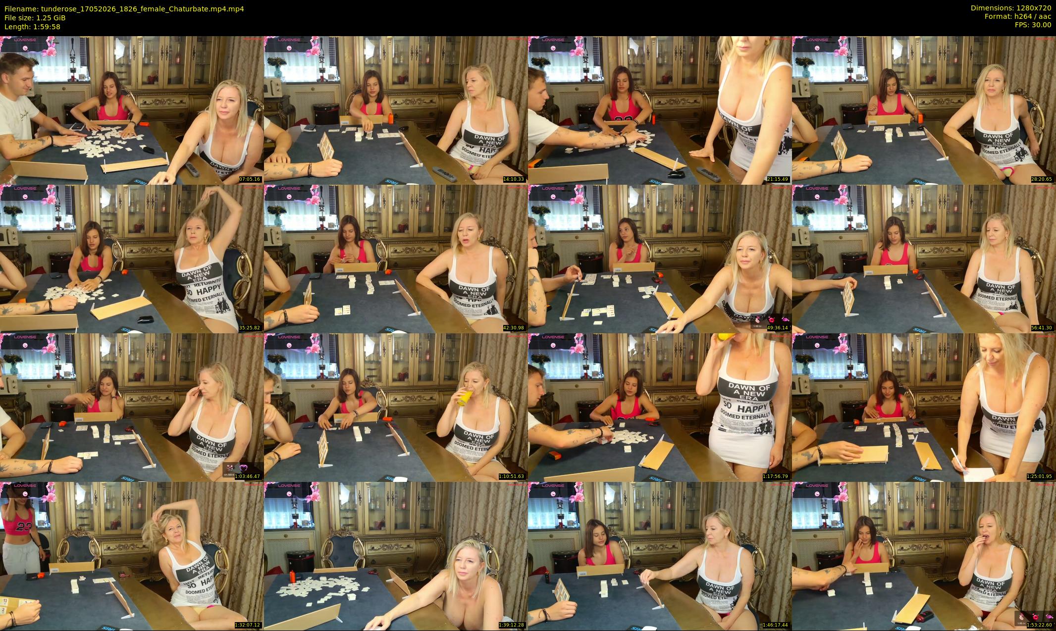 tunderose — 120 minute Chaturbate female cam show recording, 720p, May 17, 2026