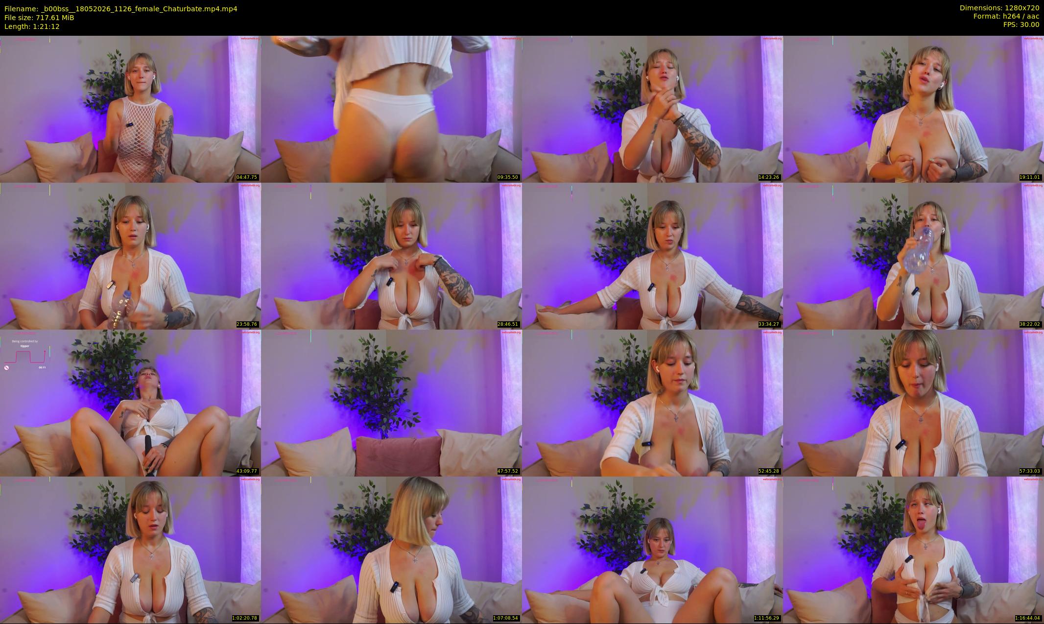 _b00bss_ — 82 minute Chaturbate female cam show recording, 720p, May 18, 2026