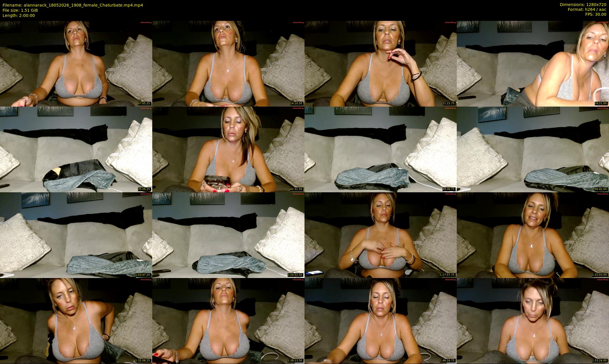 alannarack — 120 minute Chaturbate female cam show recording, 720p, May 18, 2026