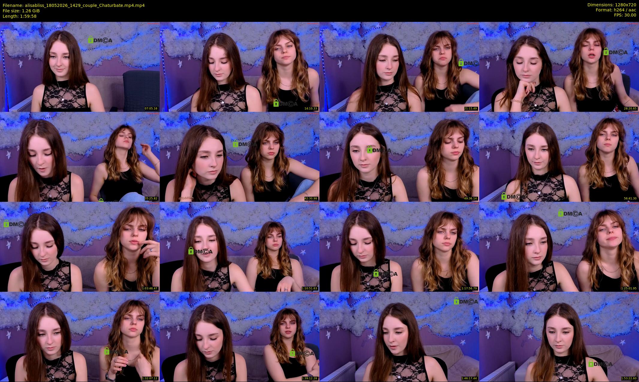 alisabliss — 120 minute Chaturbate female cam show recording, 720p, May 18, 2026