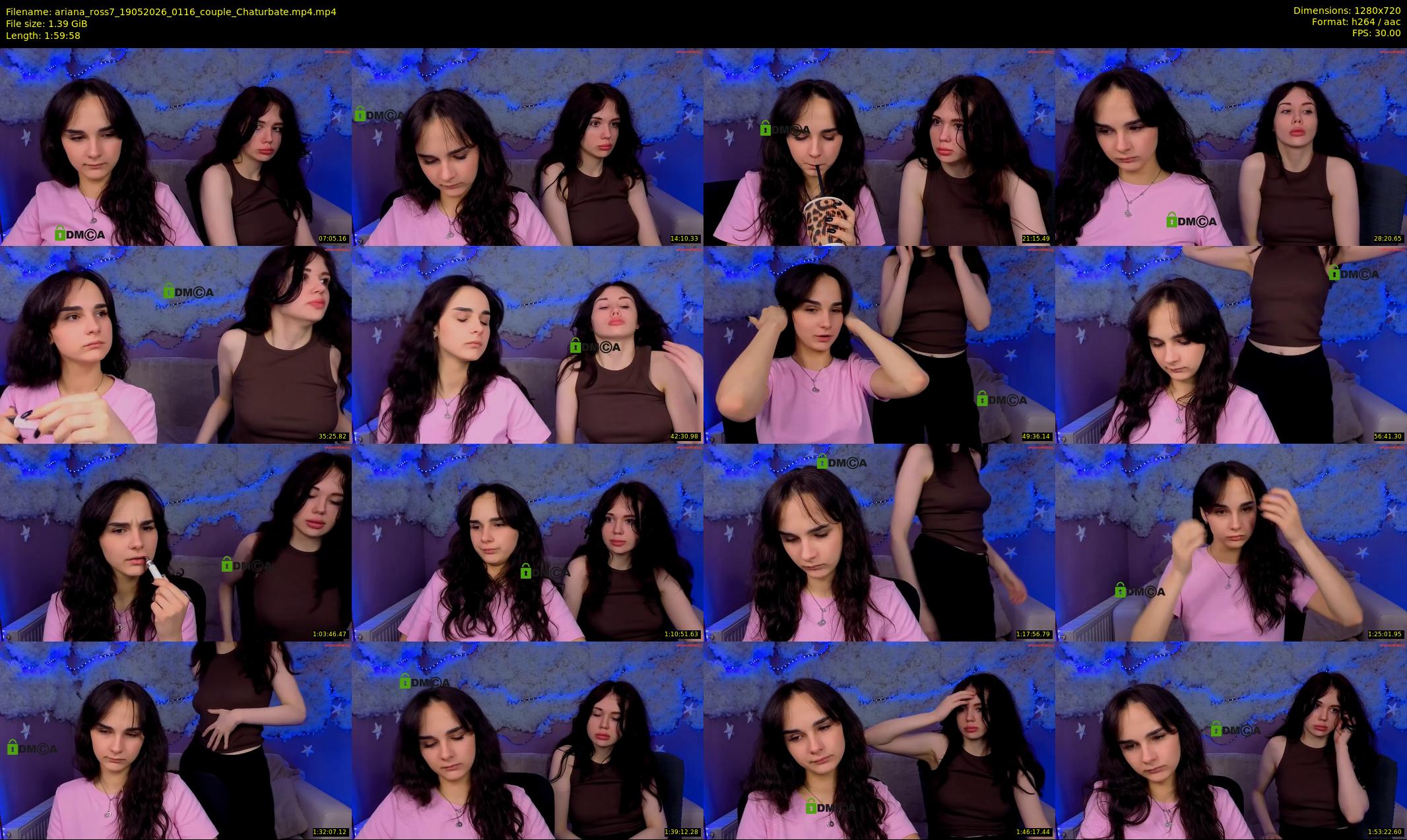 ariana_ross7 — 120 minute Chaturbate couple cam show recording, 720p, May 19, 2026