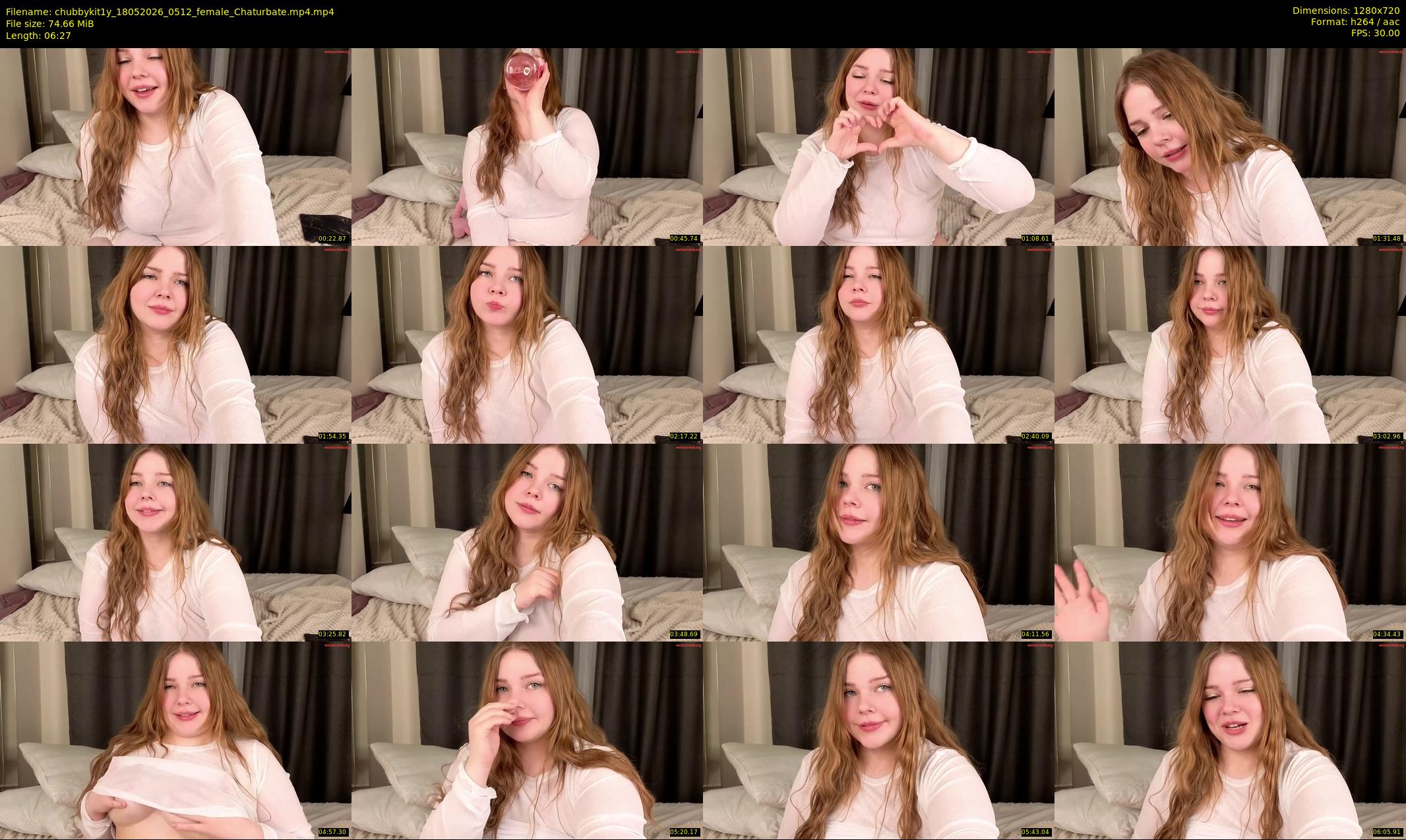 chubbykit1y — 7 minute Chaturbate female cam show recording, 720p, May 18, 2026