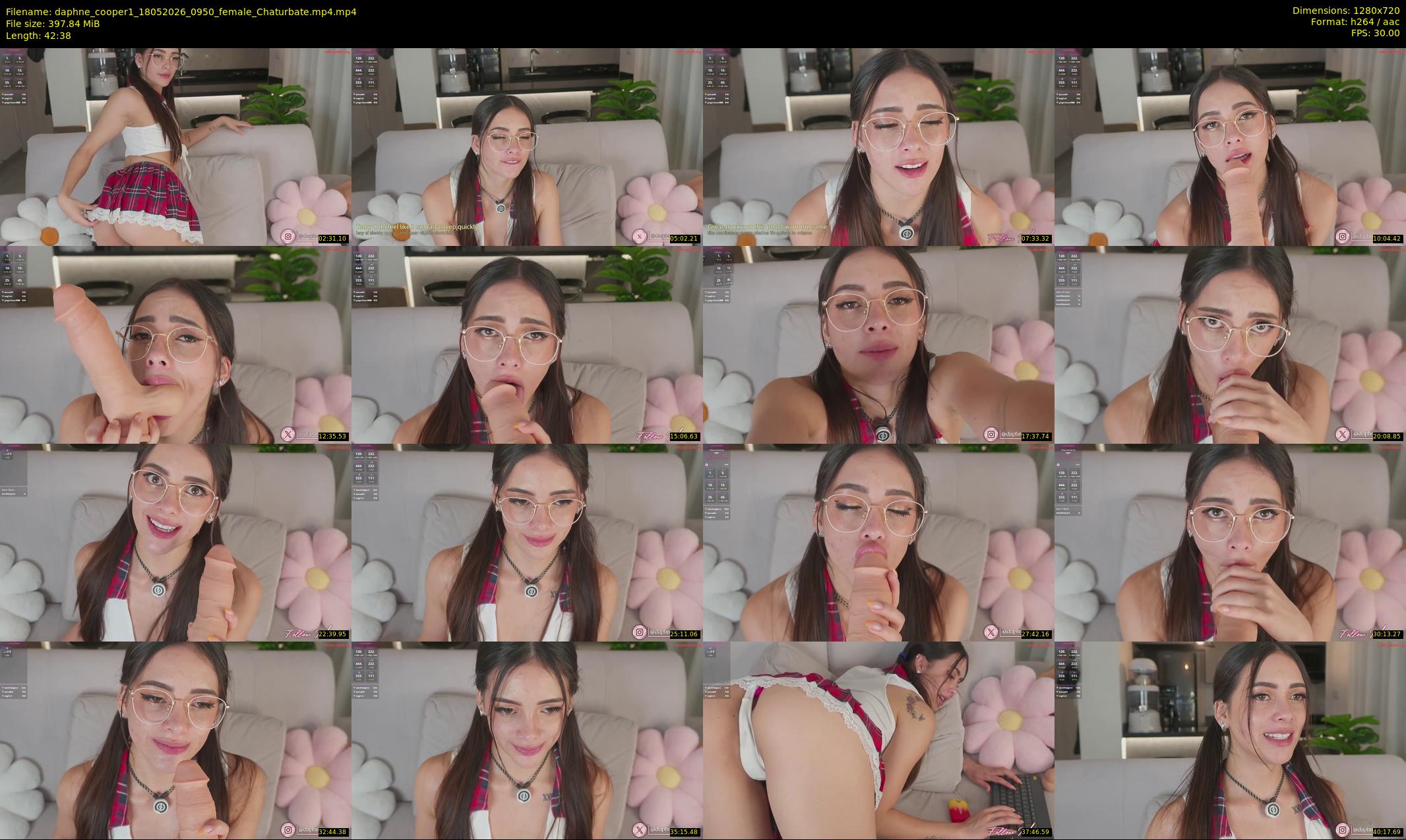 daphne_cooper1 — 43 minute Chaturbate female cam show recording, 720p, May 18, 2026