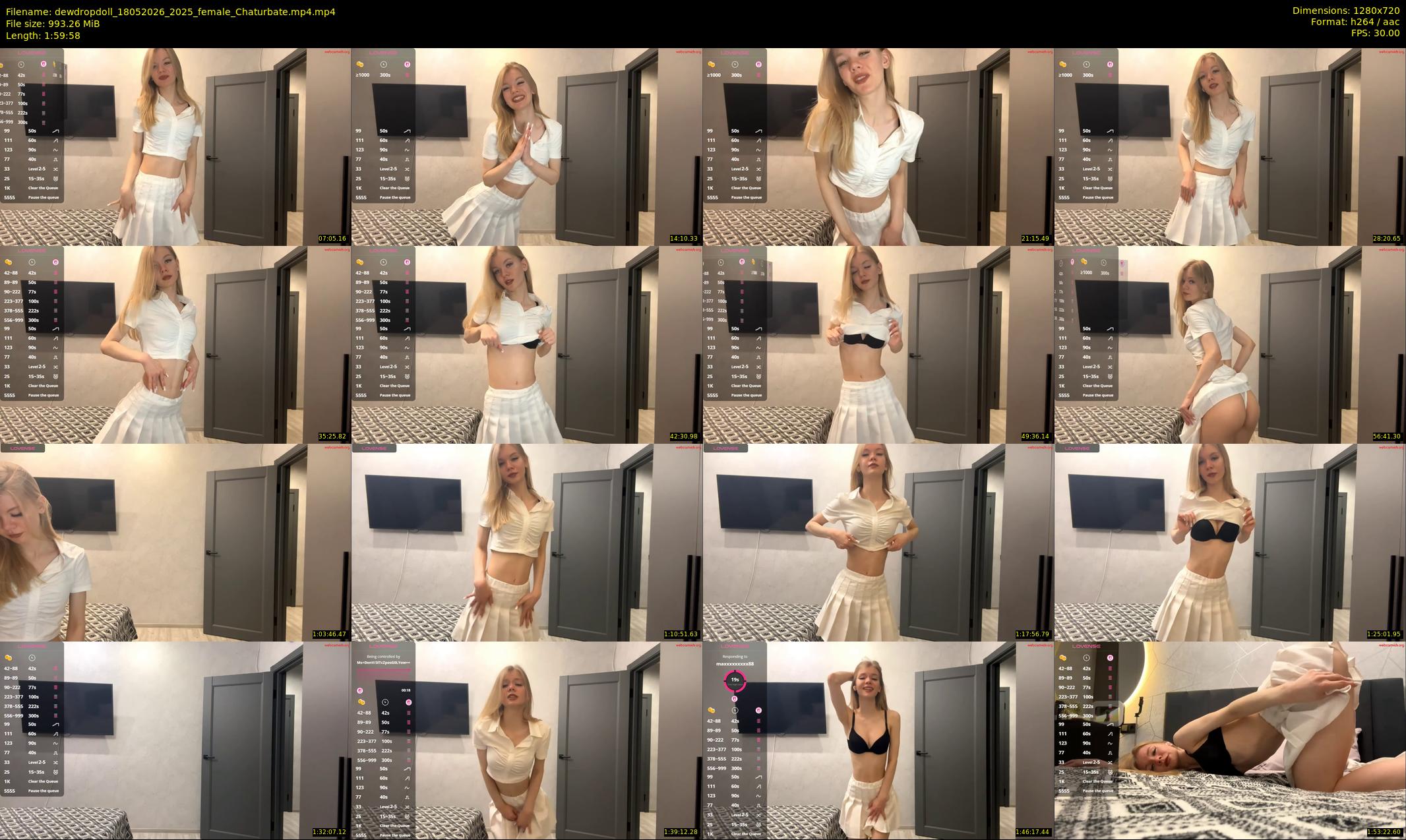 dewdropdoll — 120 minute Chaturbate female cam show recording, 720p, May 18, 2026
