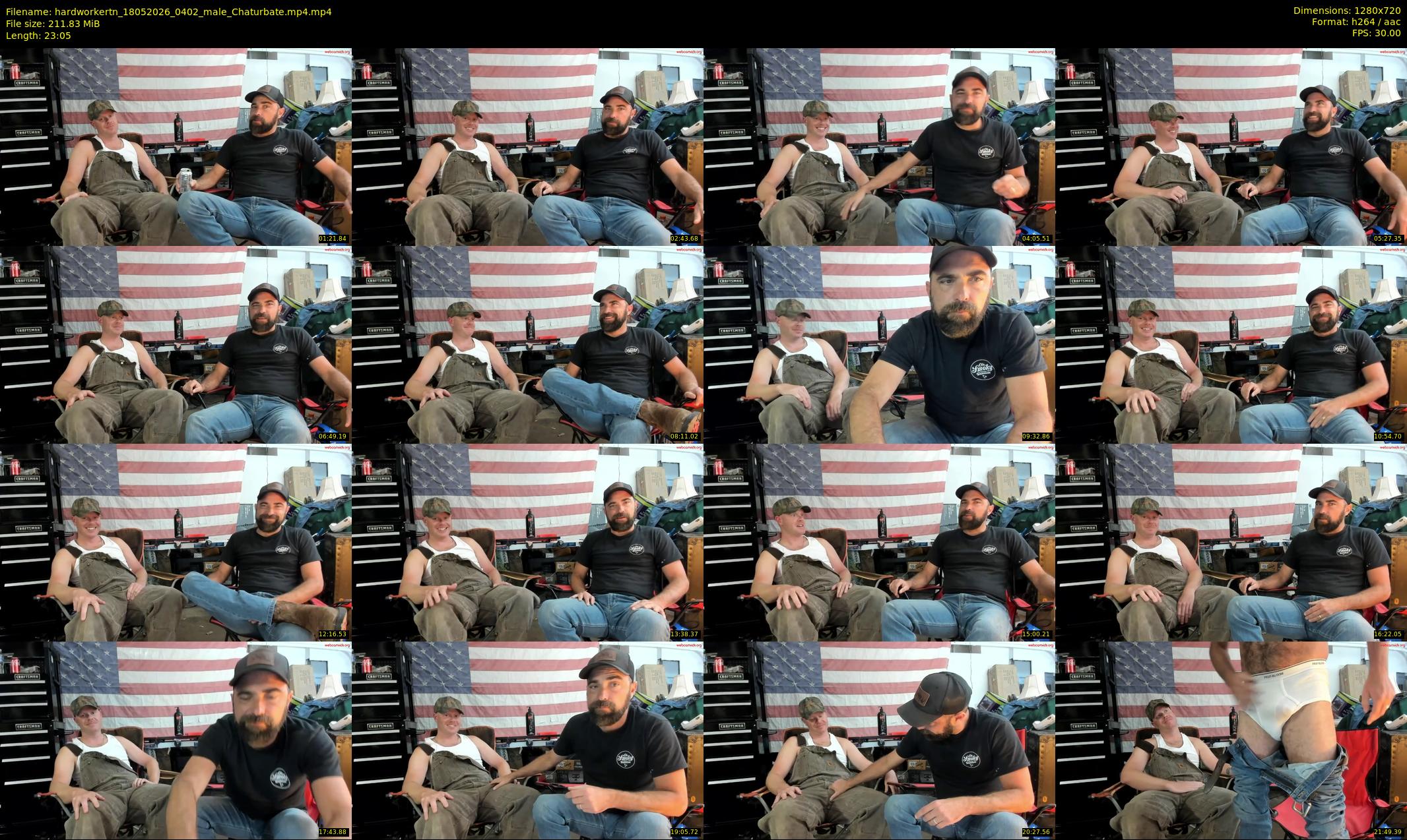 hardworkertn — 24 minute Chaturbate male cam show recording, 720p, May 18, 2026