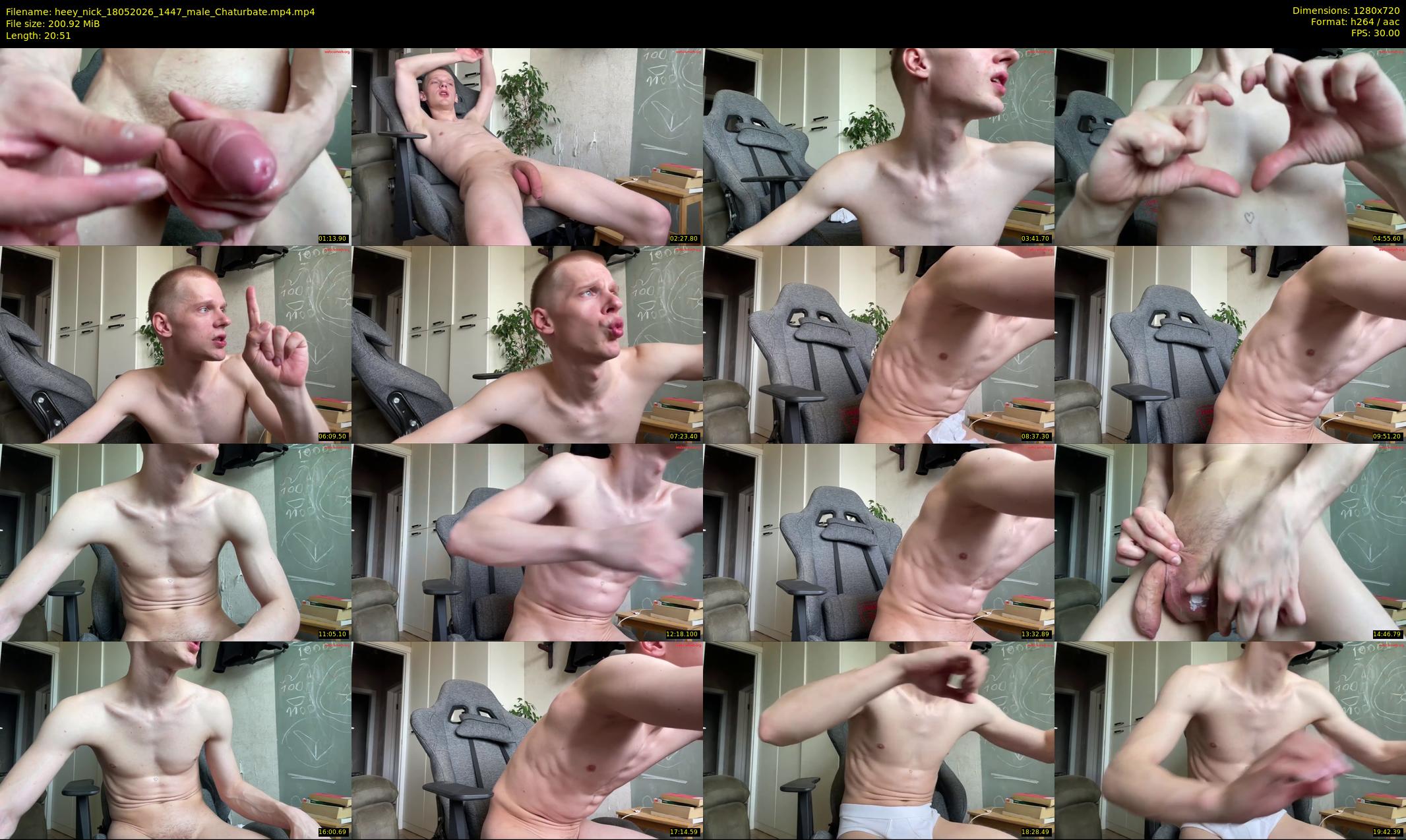 heey_nick — 21 minute Chaturbate male cam show recording, 720p, May 18, 2026