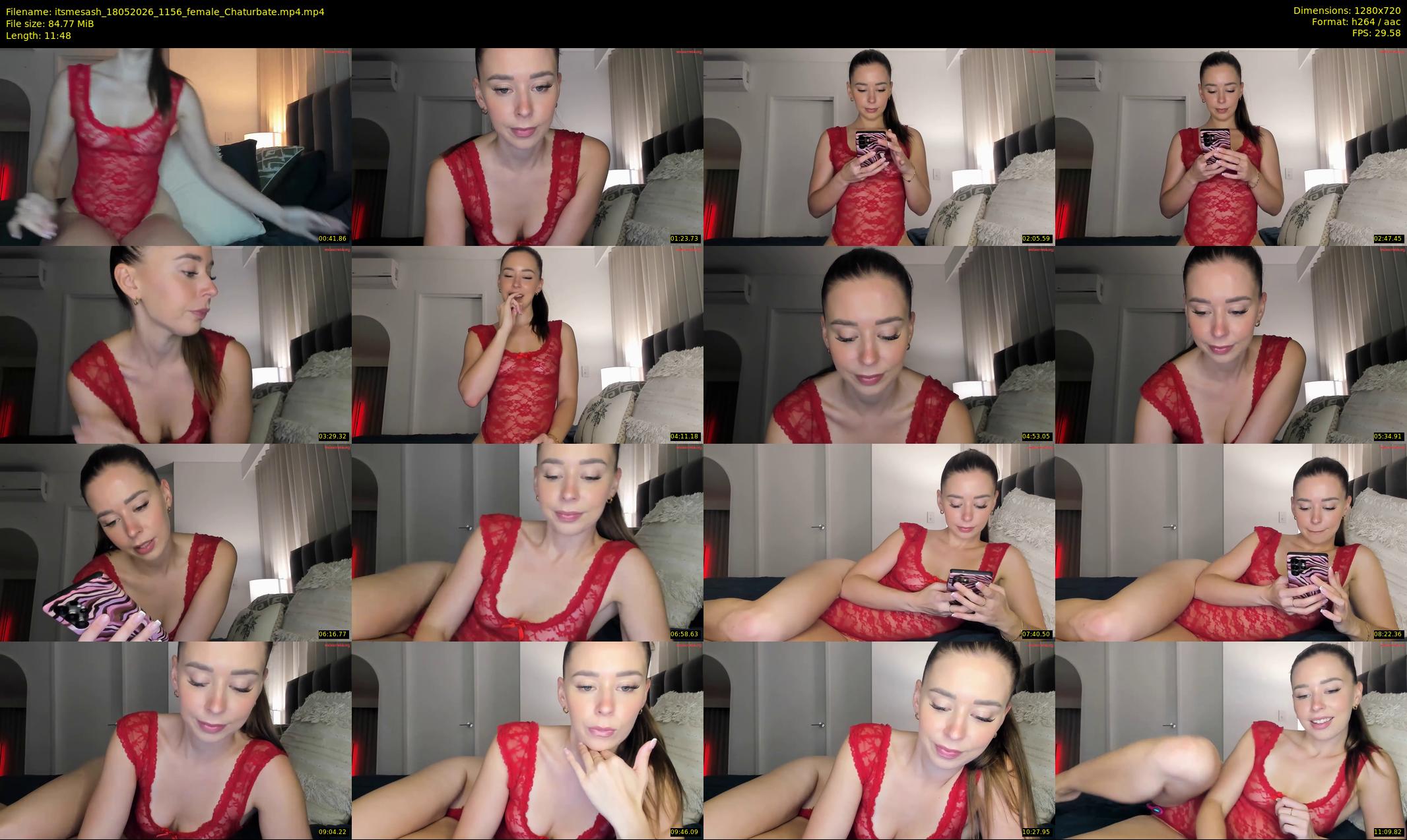 itsmesash — 12 minute Chaturbate female cam show recording, 720p, May 18, 2026