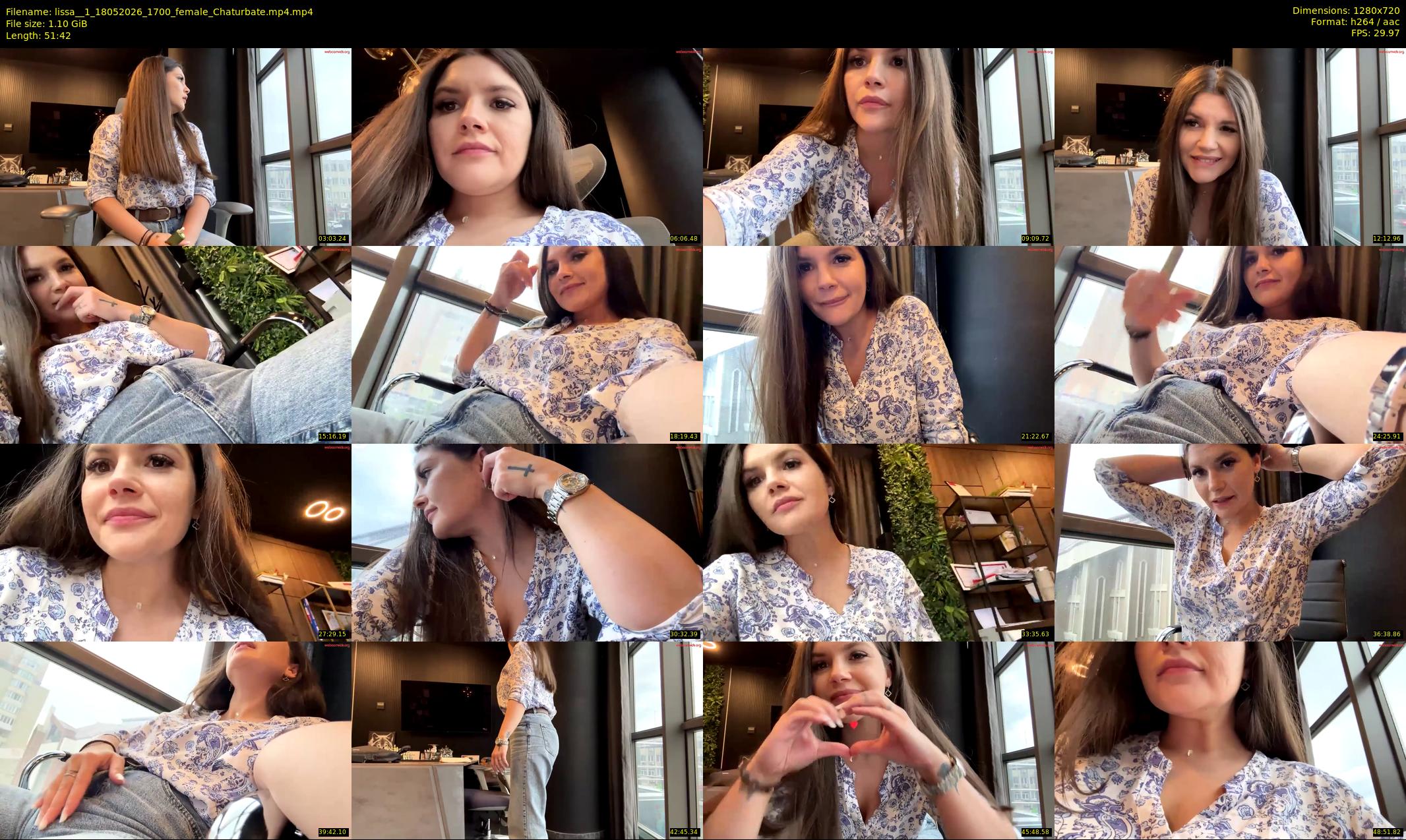 lissa__1 — 52 minute Chaturbate female cam show recording, 720p, May 18, 2026