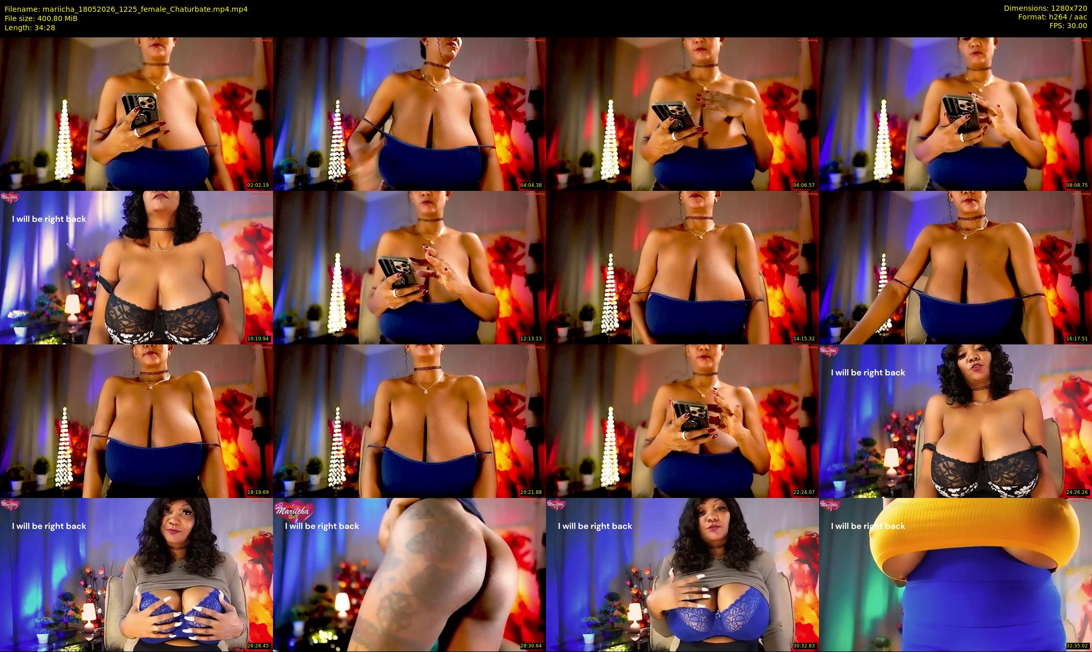 mariicha — 35 minute Chaturbate female cam show recording, 720p, May 18, 2026